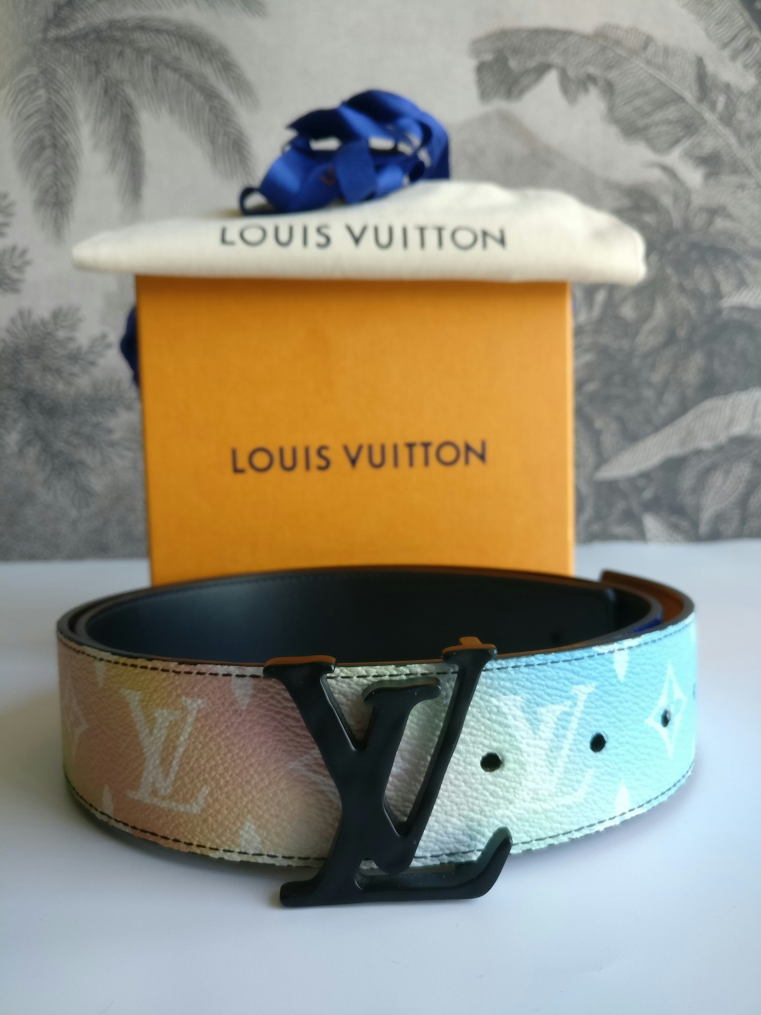 Louis Vuitton Sunset monogram canvas reversible belt