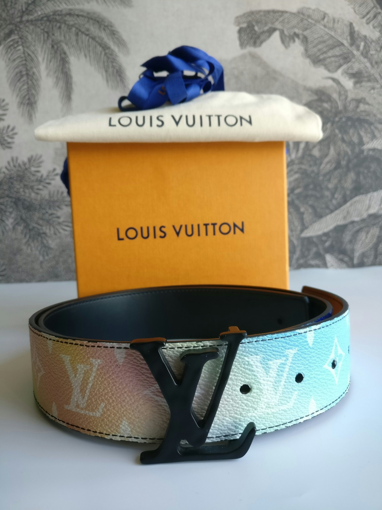 Louis Vuitton Sunset monogram canvas reversible belt