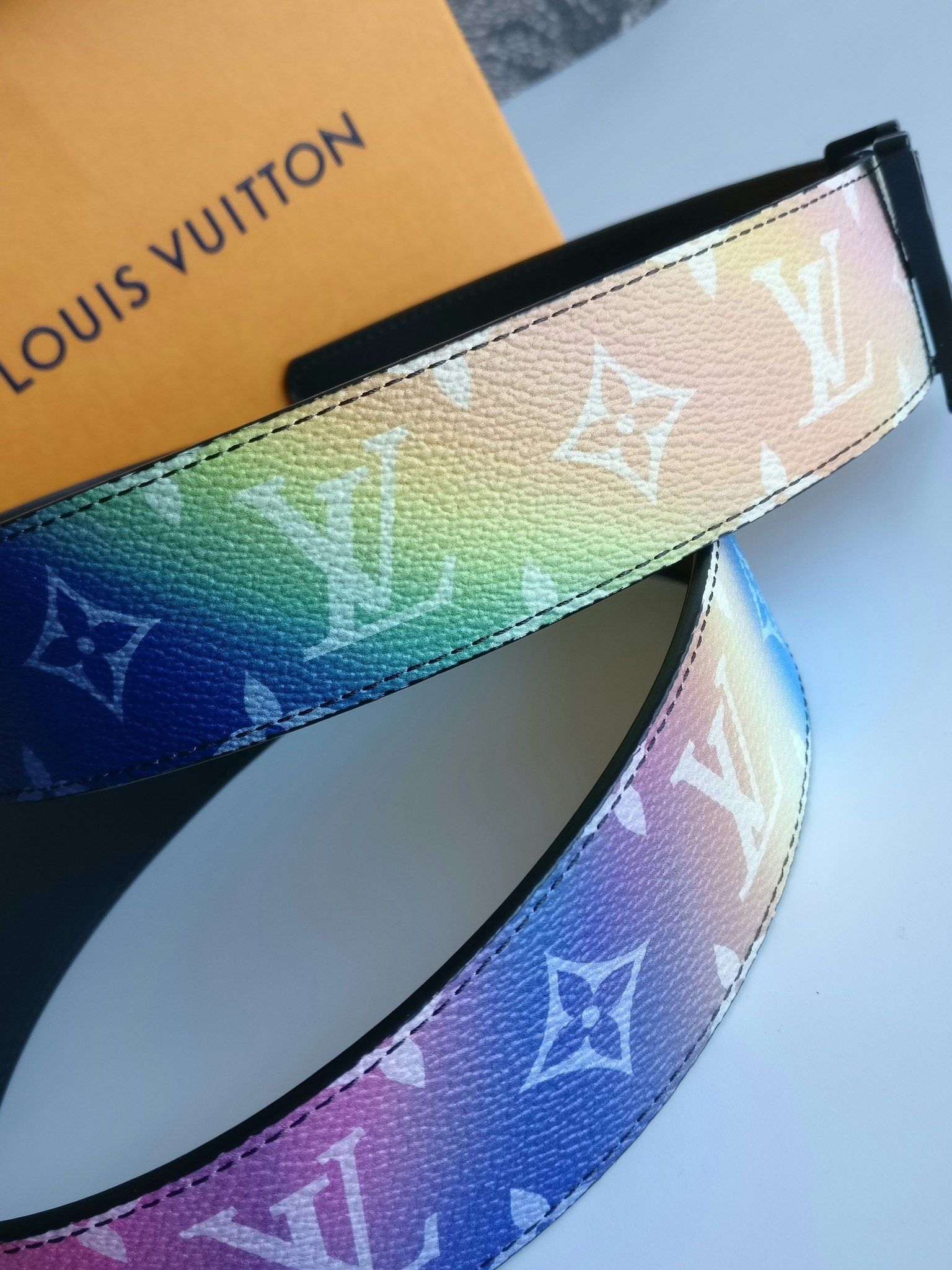 Louis Vuitton Sunset monogram canvas reversible belt