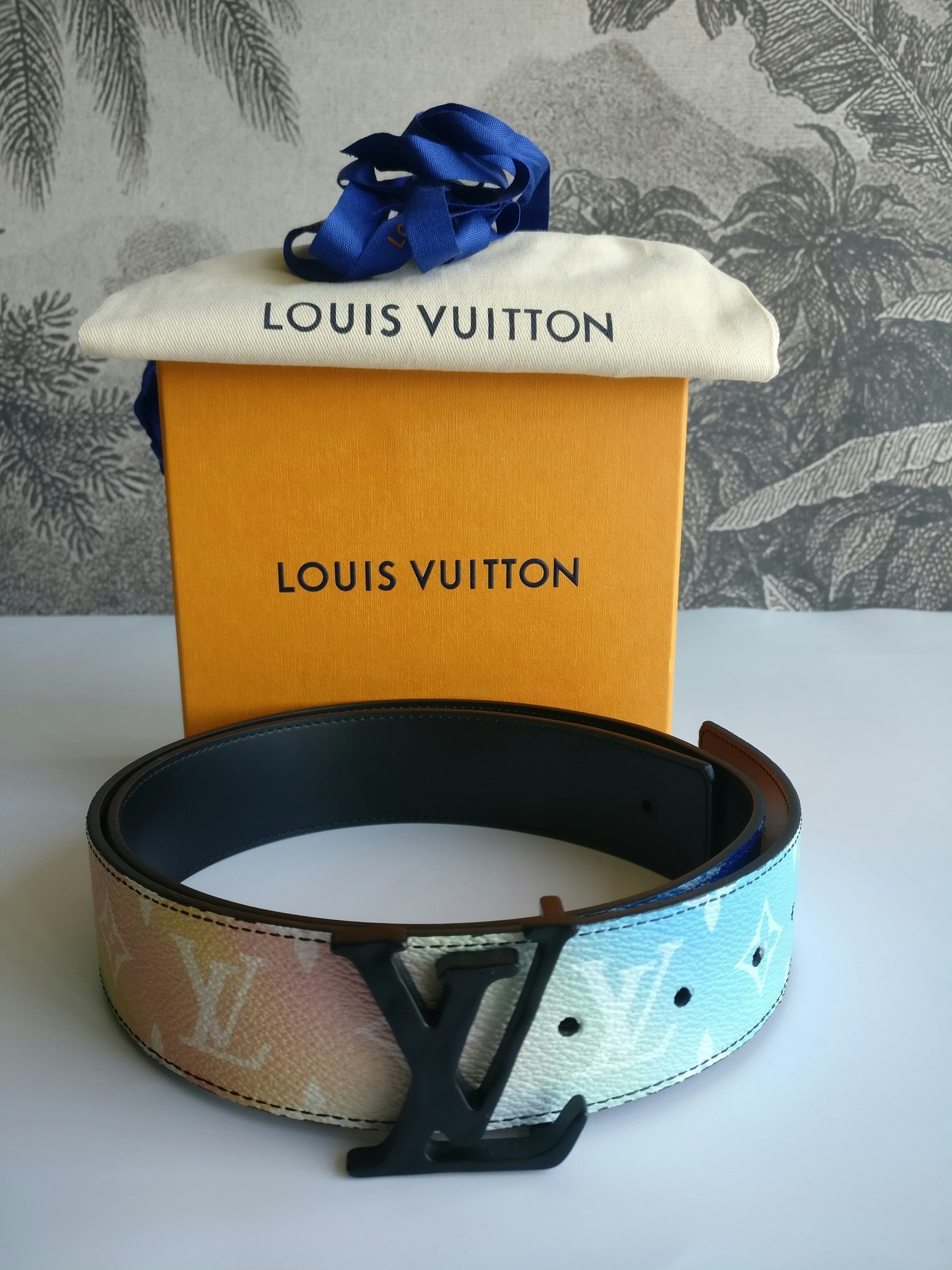 Louis Vuitton Sunset monogram canvas reversible belt