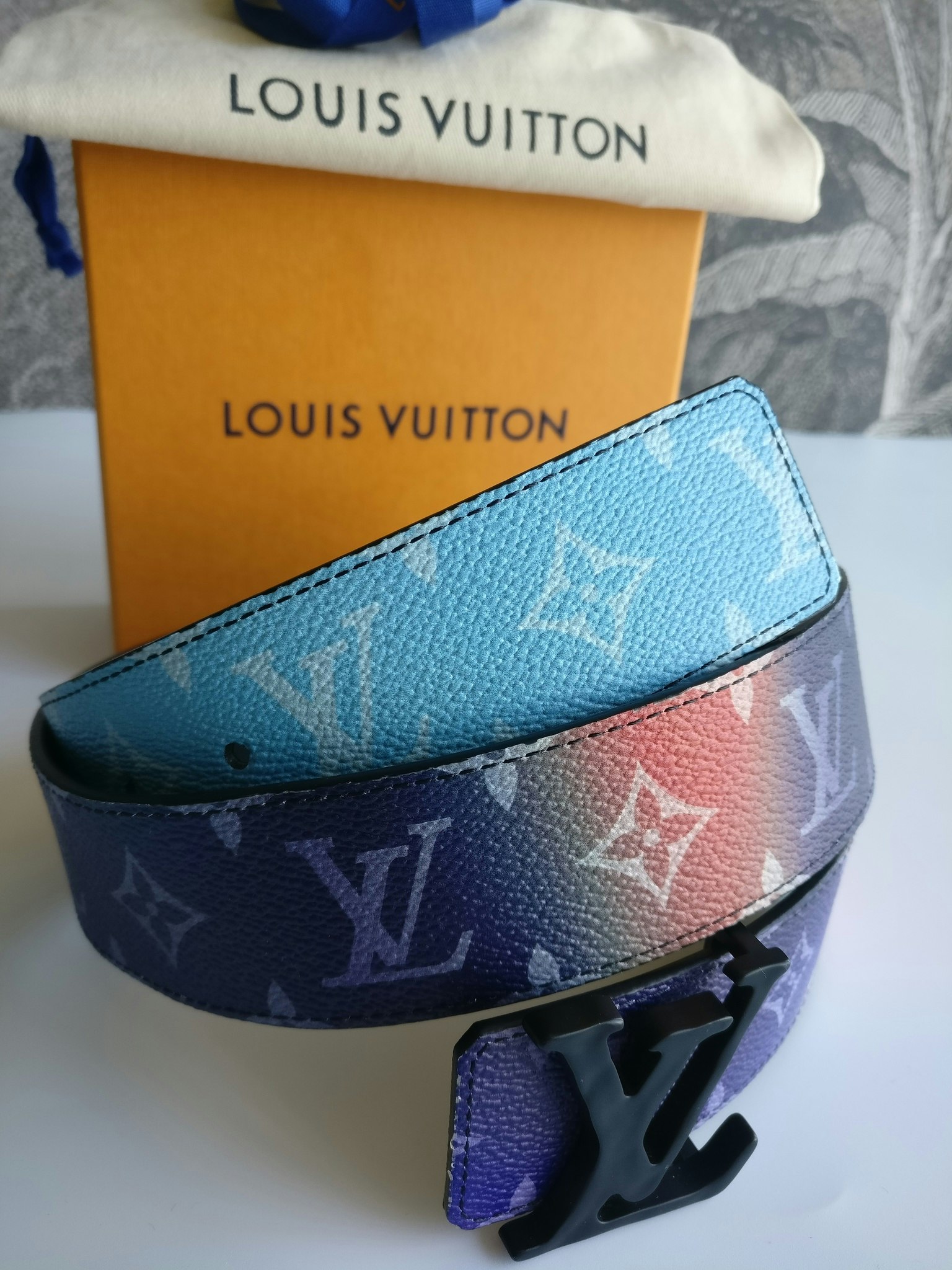 Louis Vuitton Monogram Suntur Lv Sunset M0228 Men's Belt