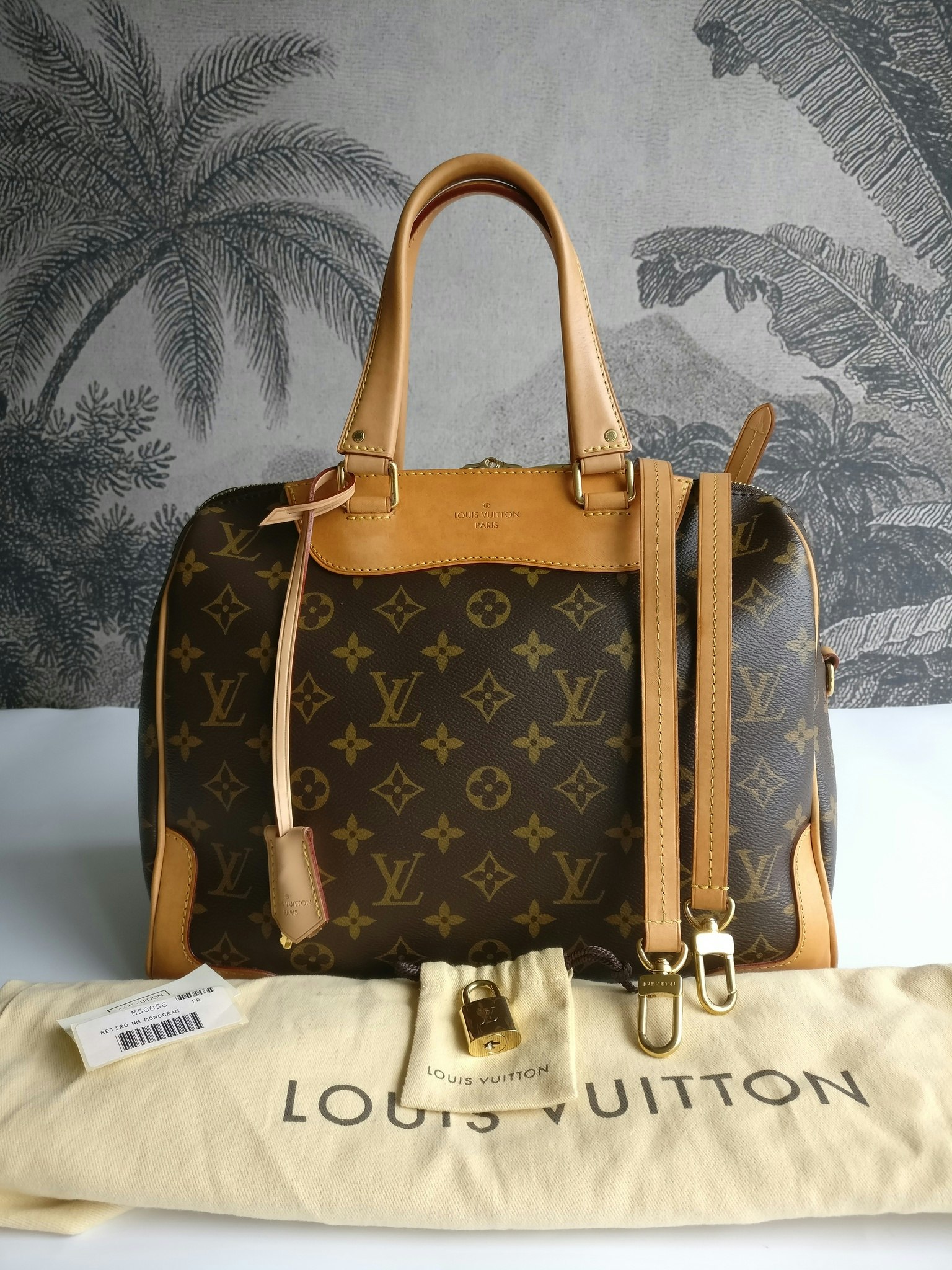 Louis Vuitton Monogram Retiro M50056 Women's Handbag Monogram