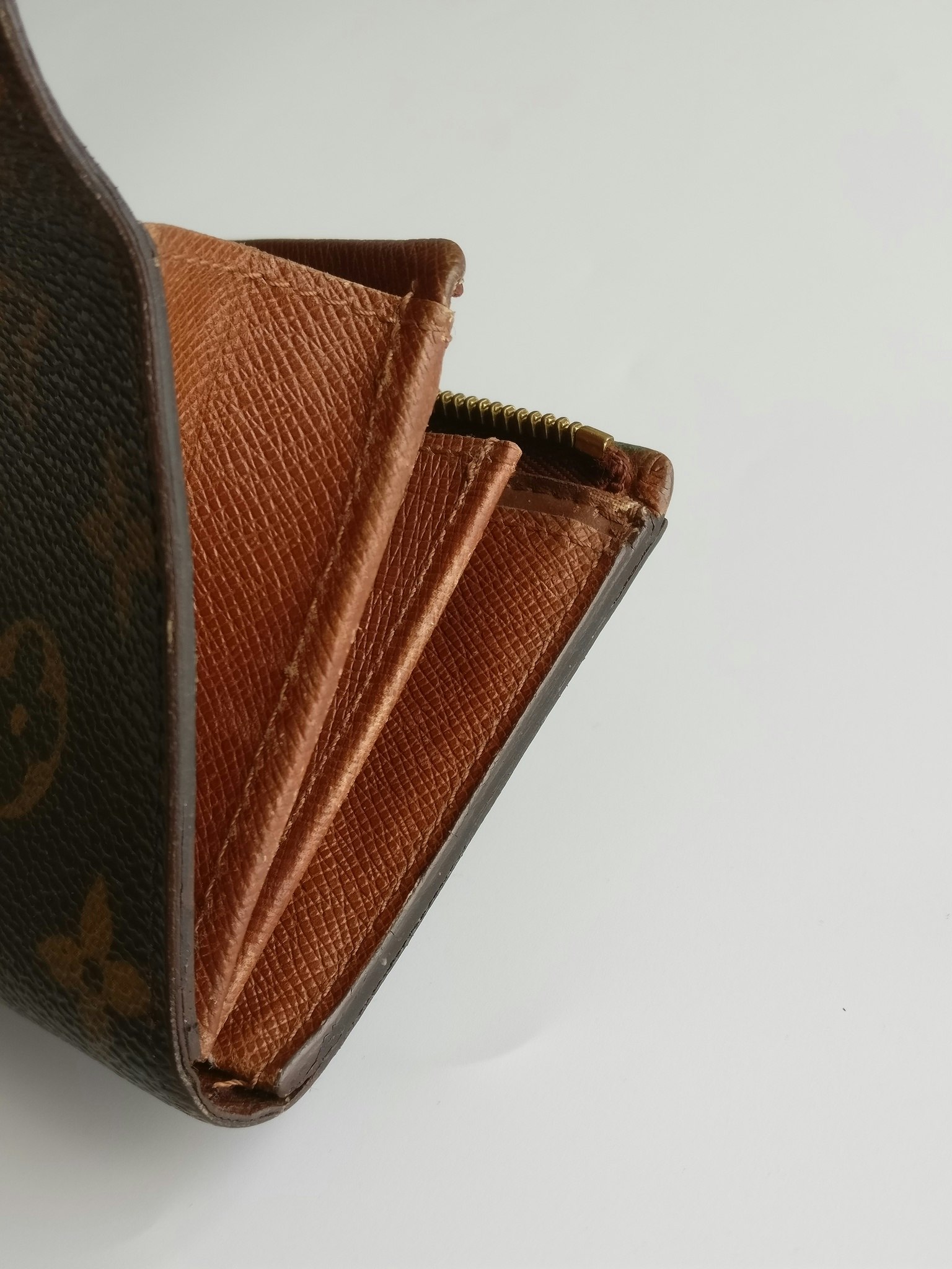 Auth Louis Vuitton Monogram Porte Monnaie Billets Tresor Wallet M61730 LV  4530F