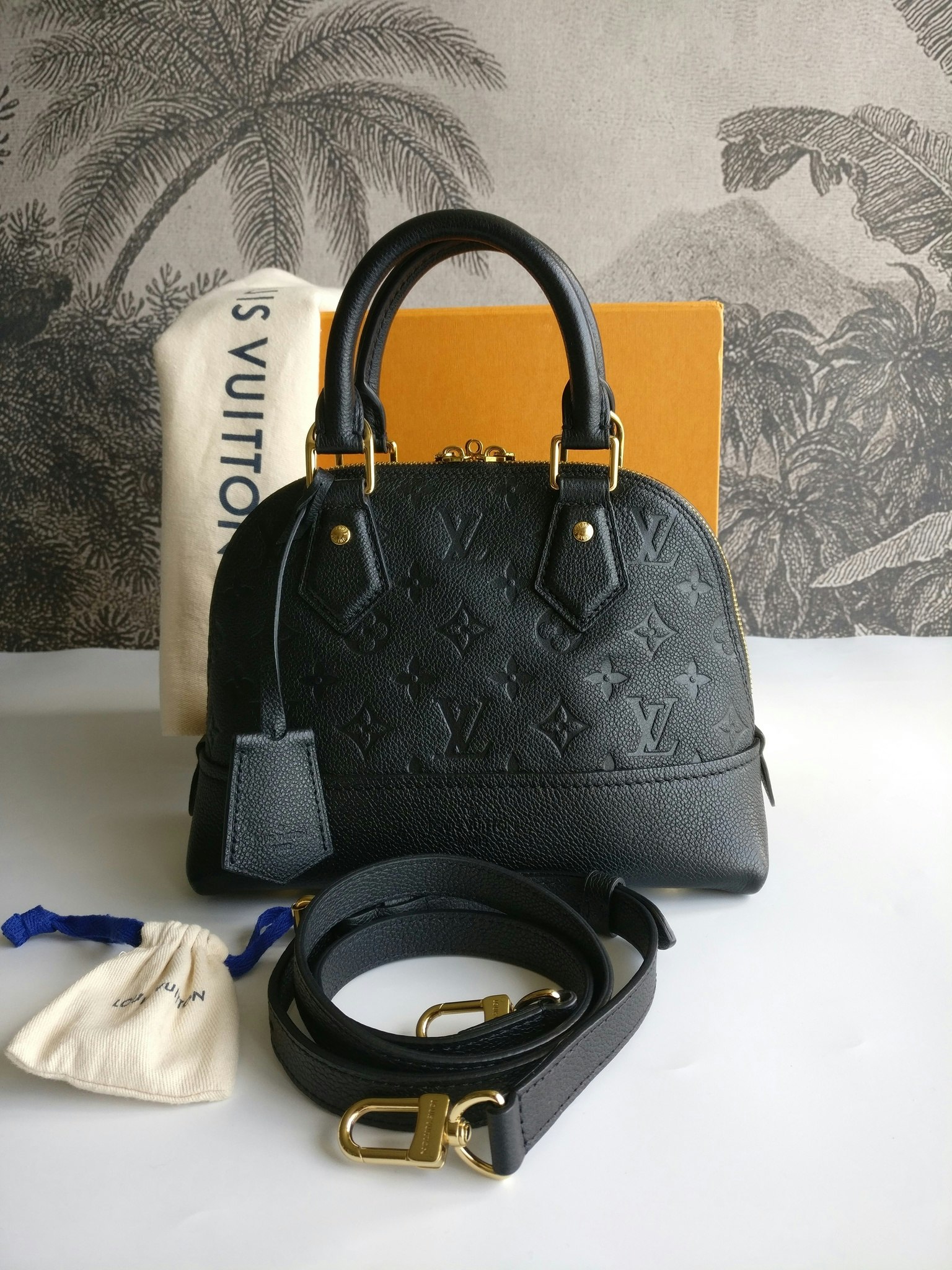 Louis Vuitton Monogram Empreinte Leather Neo Alma BB M44829-beige