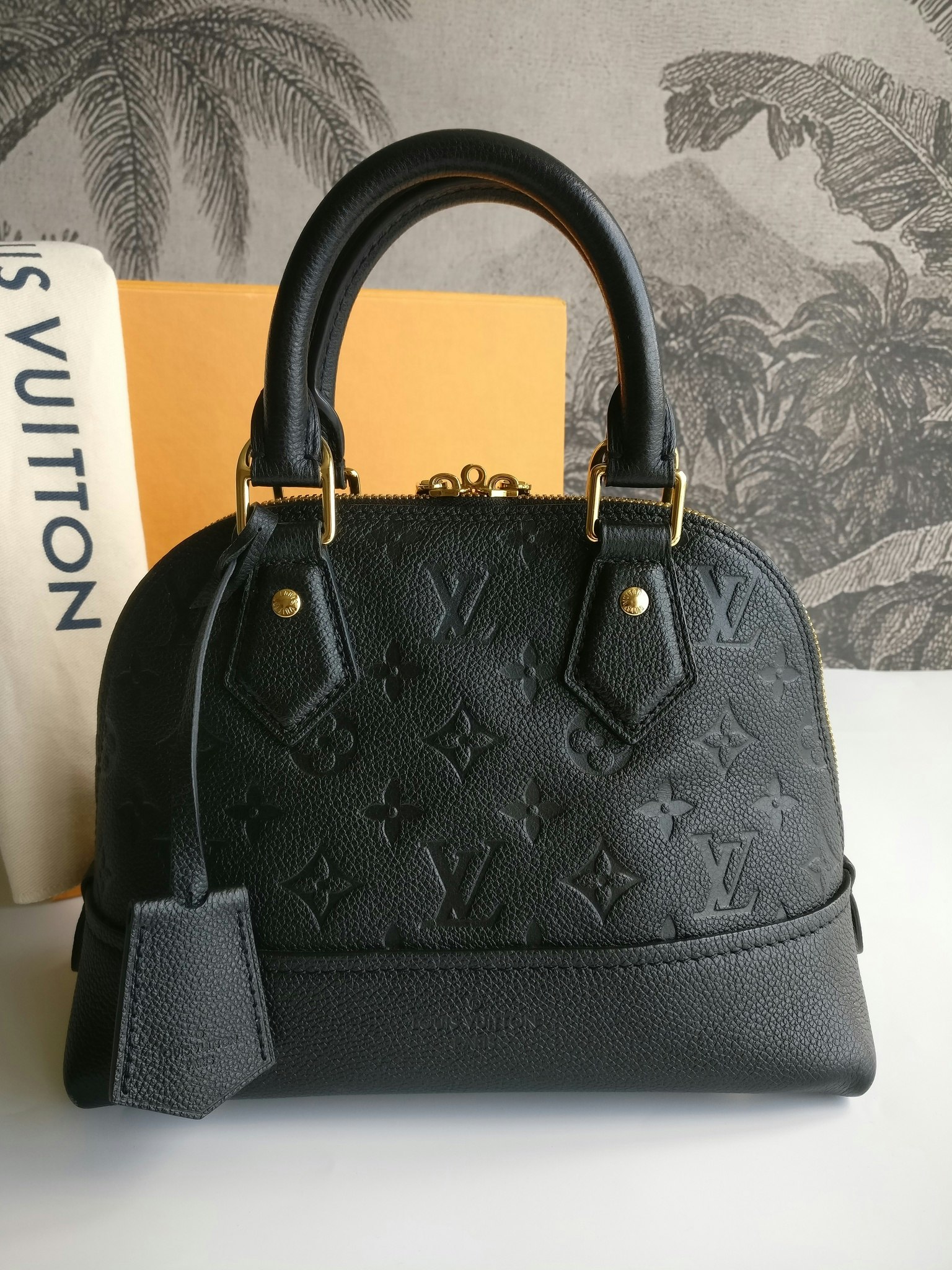 Louis Vuitton Neo Alma Handbag Monogram Empreinte Leather BB Orange 2313391