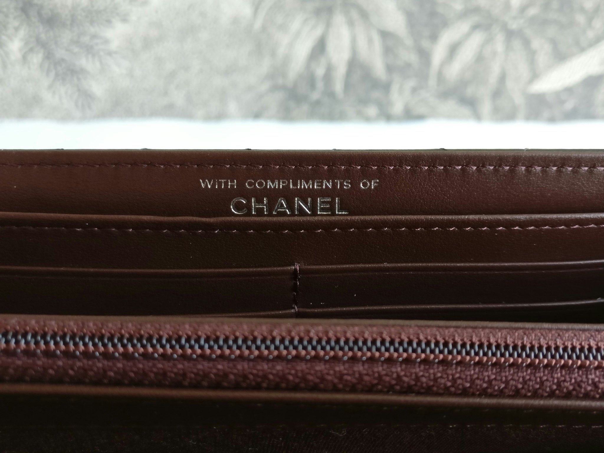 Chanel wallet black calf leather