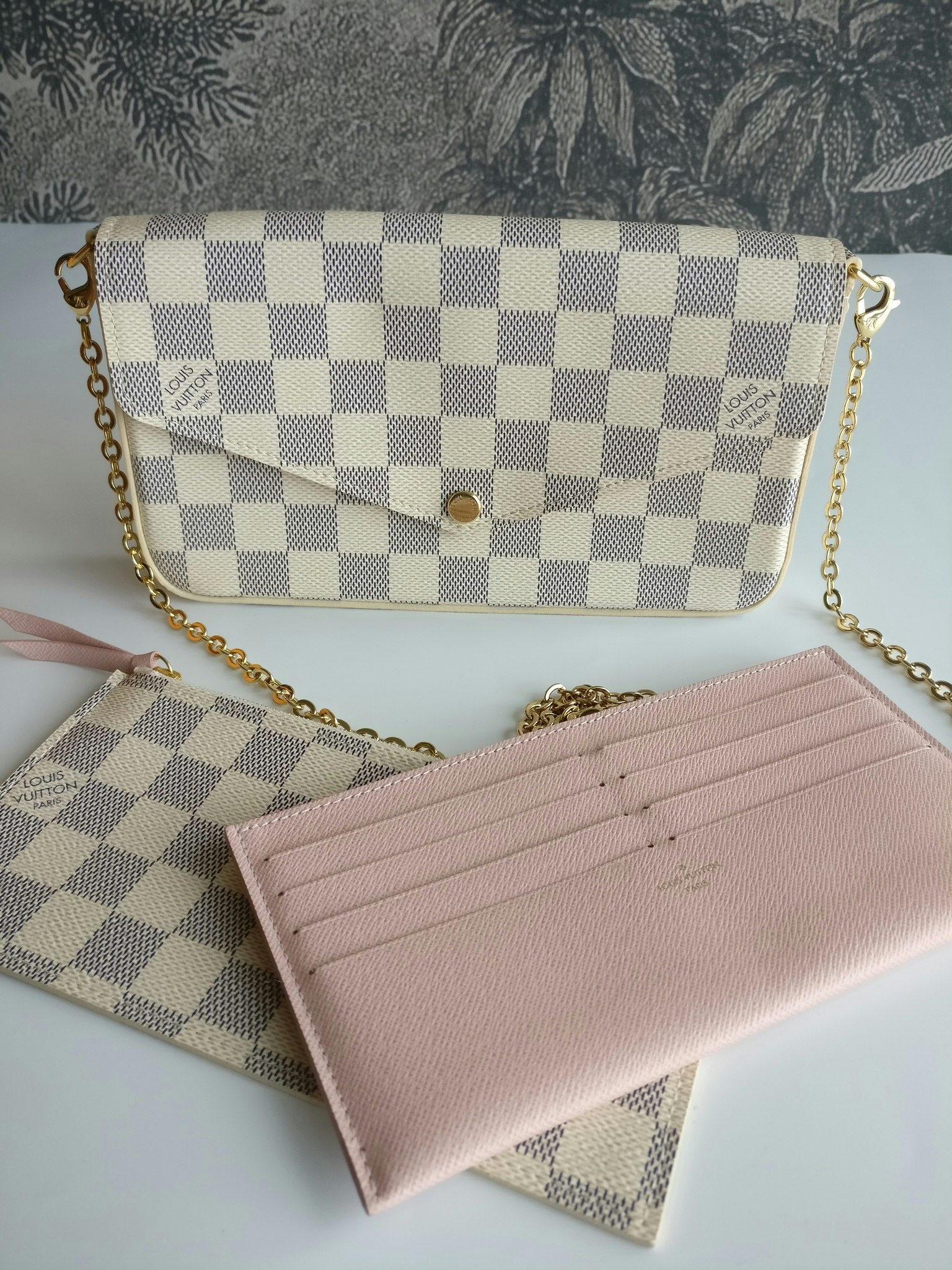 Louis Vuitton Felicie Pochette Damier Azur