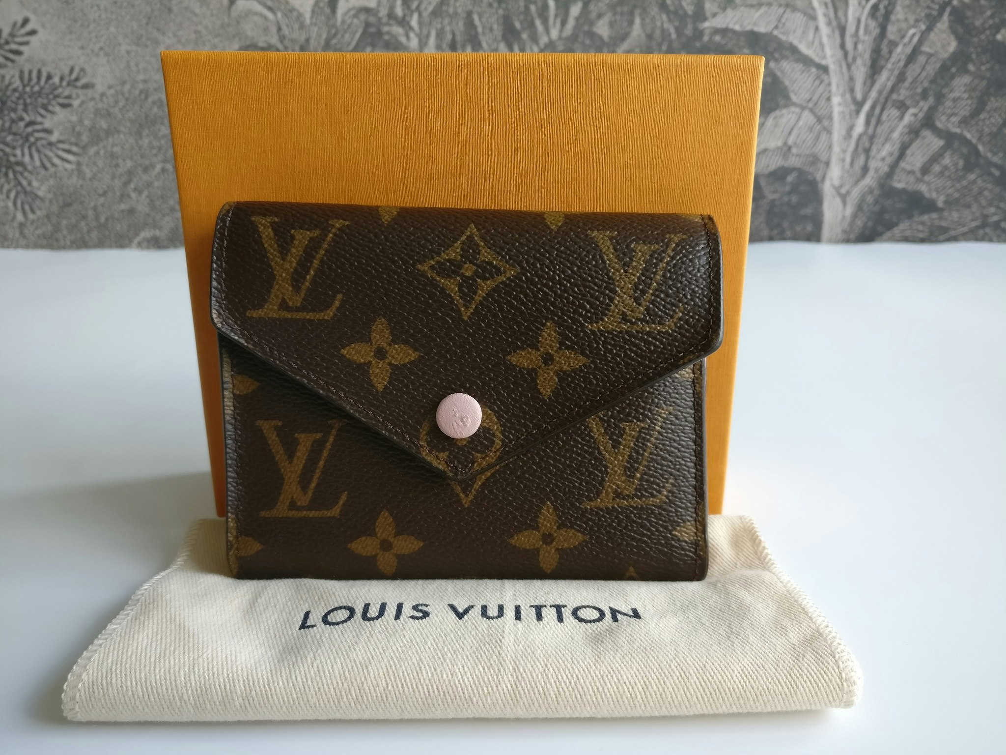 Louis Vuitton Victorine Wallet Pink in Coated Canvas with Gold