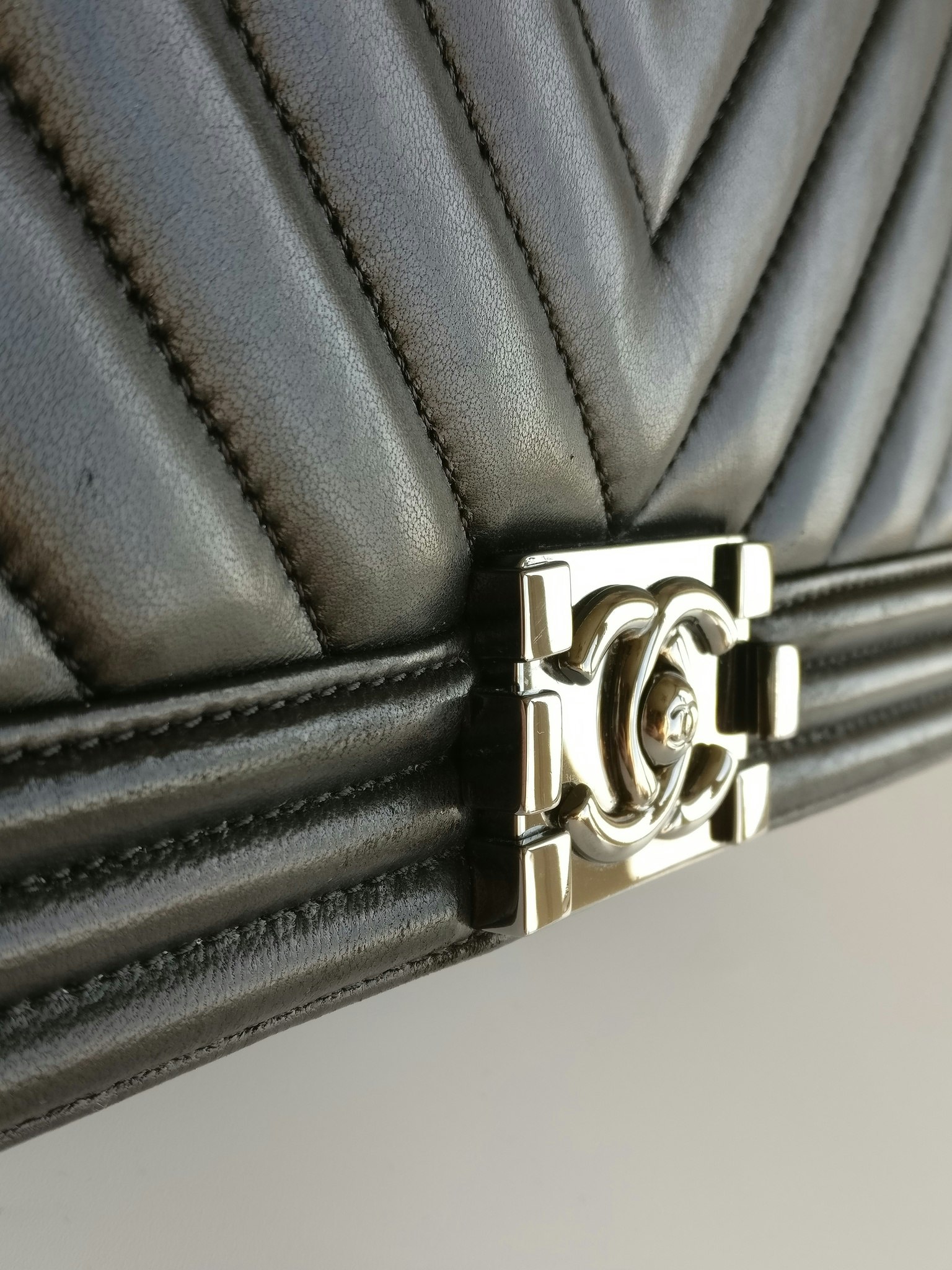 Chanel Boy Medium chevron lambskin