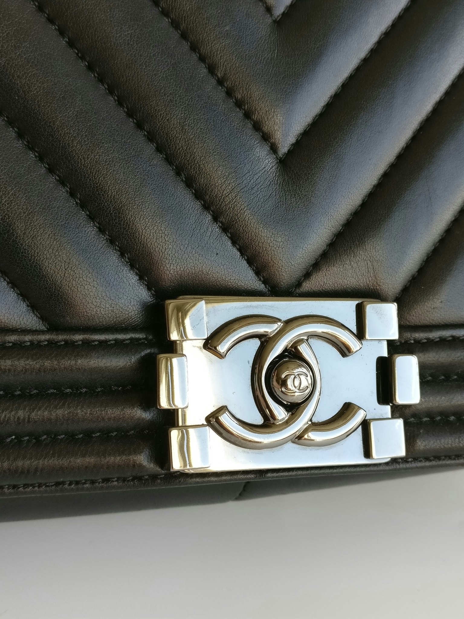 Chanel Boy Medium chevron lambskin