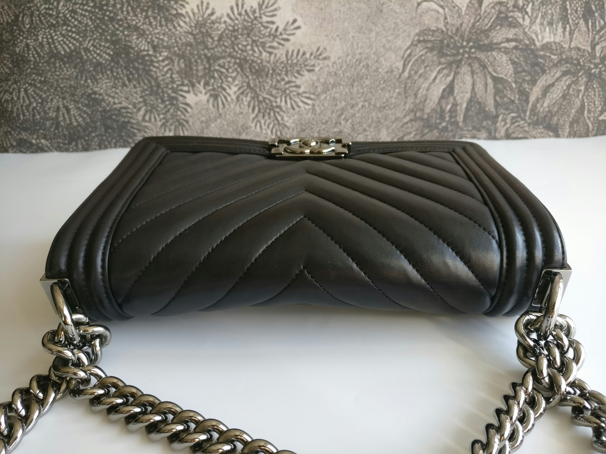 Chanel Boy Medium chevron lambskin