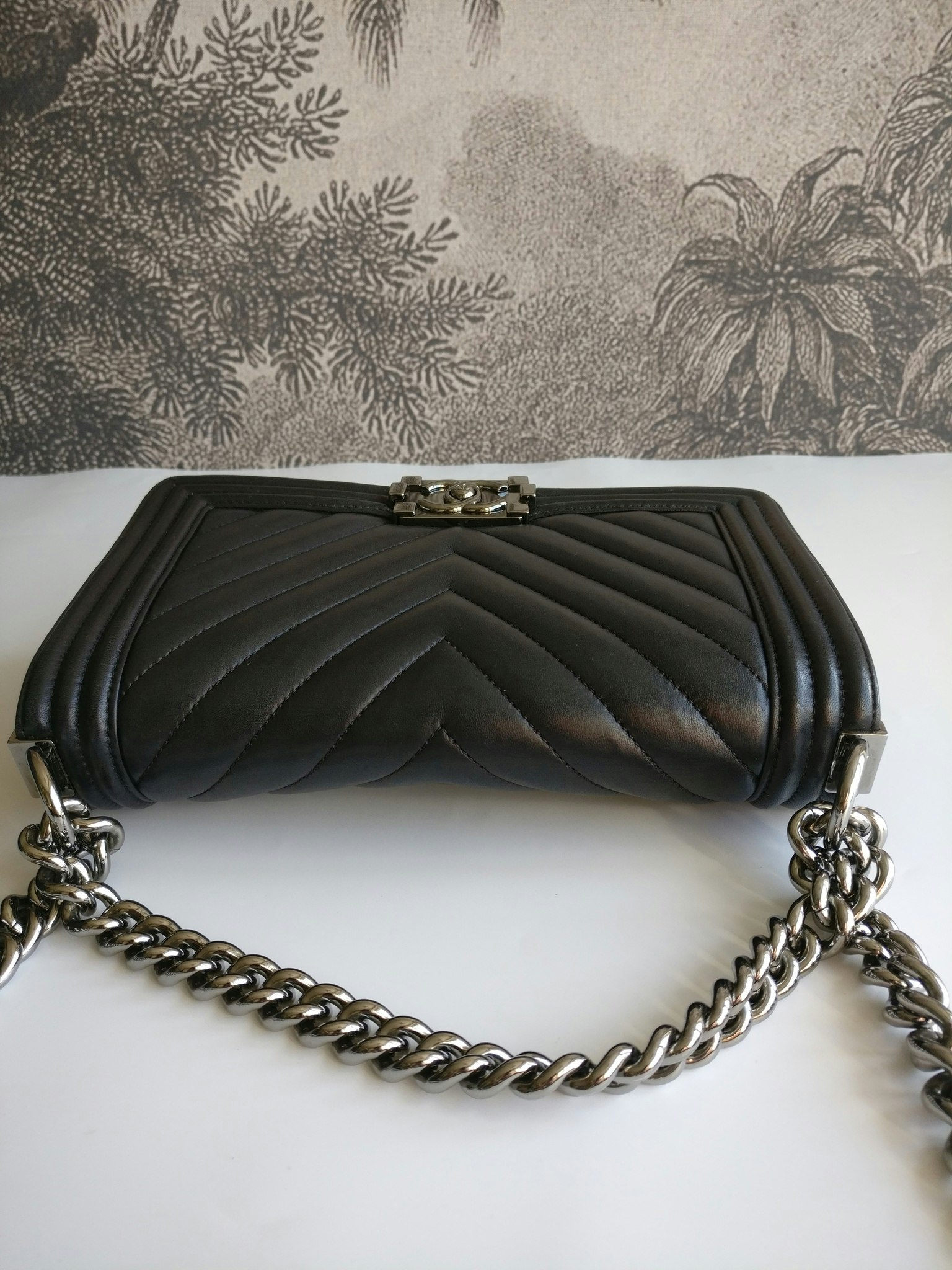 Chanel Boy Medium chevron lambskin