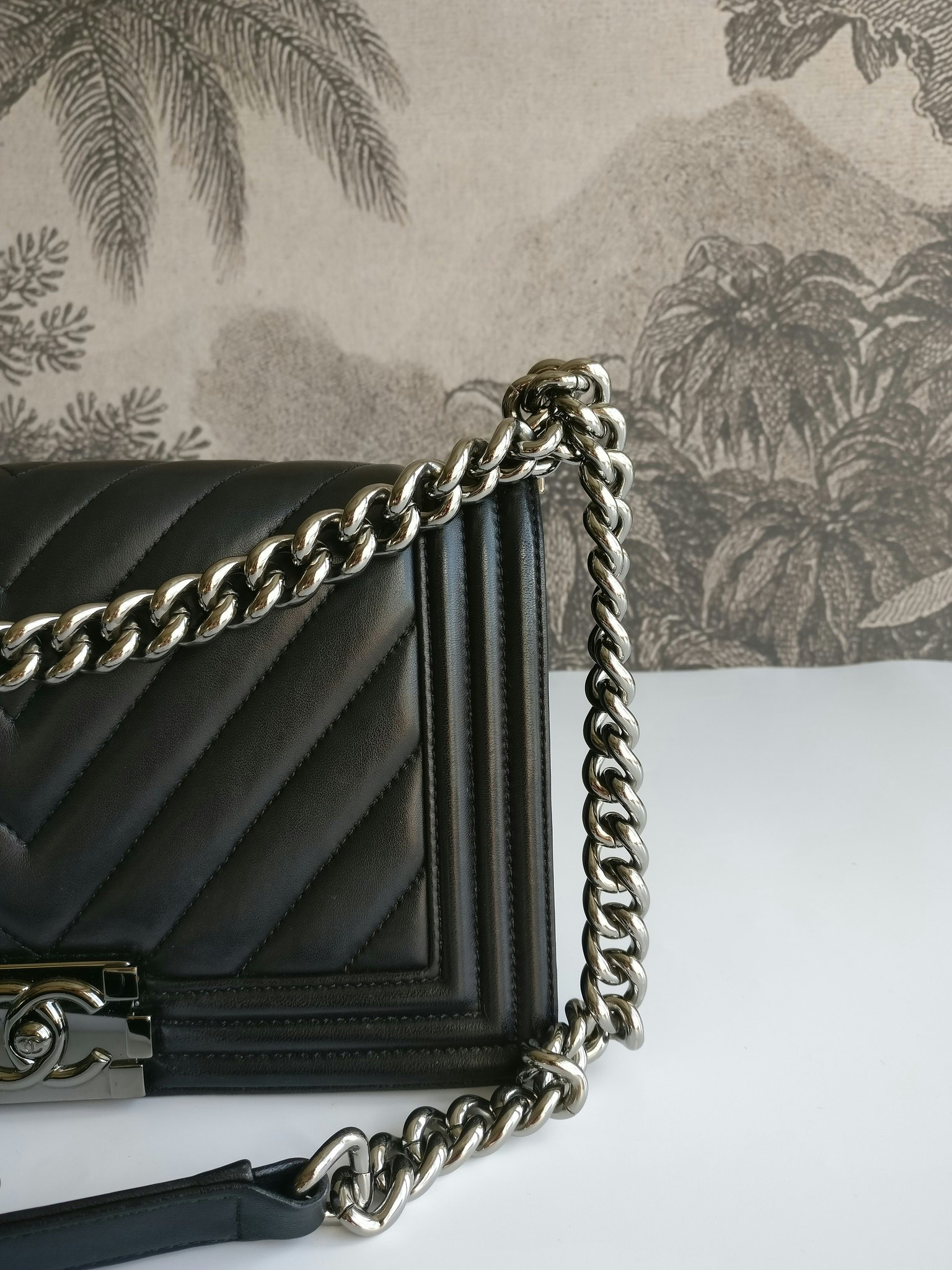 Chanel Boy Medium chevron lambskin