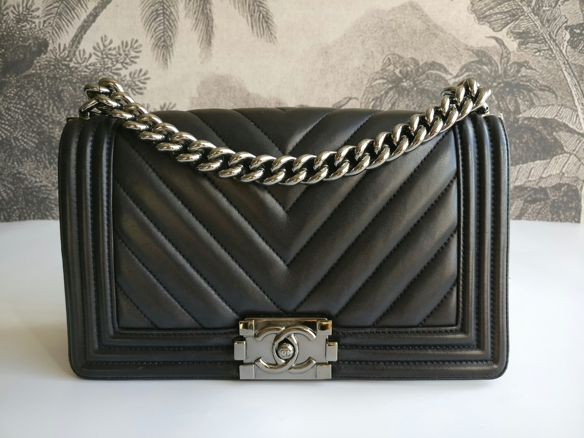 Chanel Boy Medium chevron lambskin