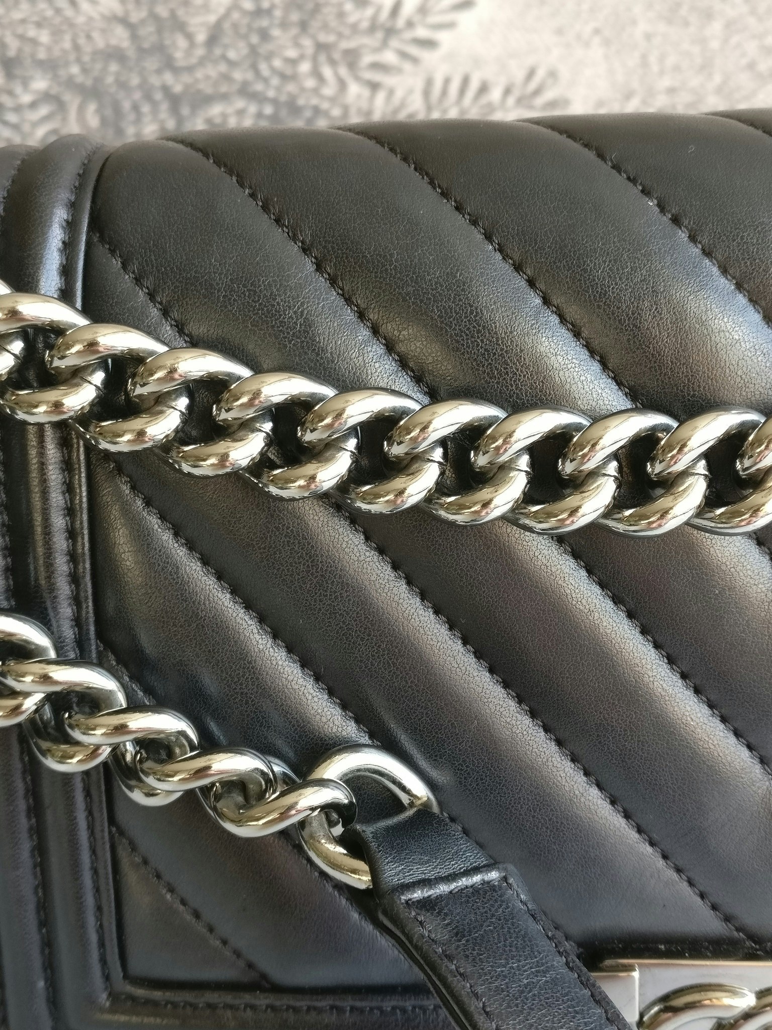 Chanel Boy Medium chevron lambskin