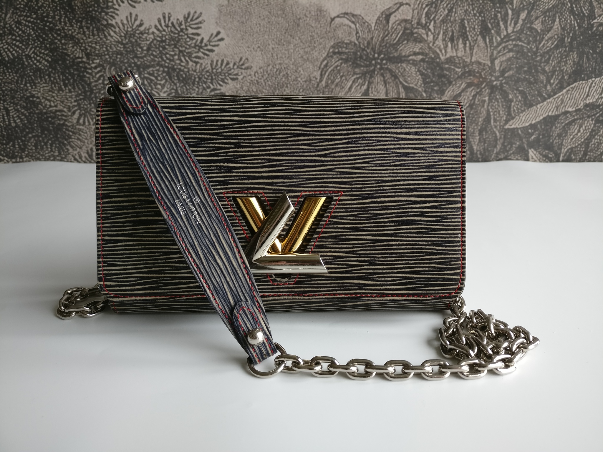 Louis Vuitton Epi Twist Denim Chain Wallet