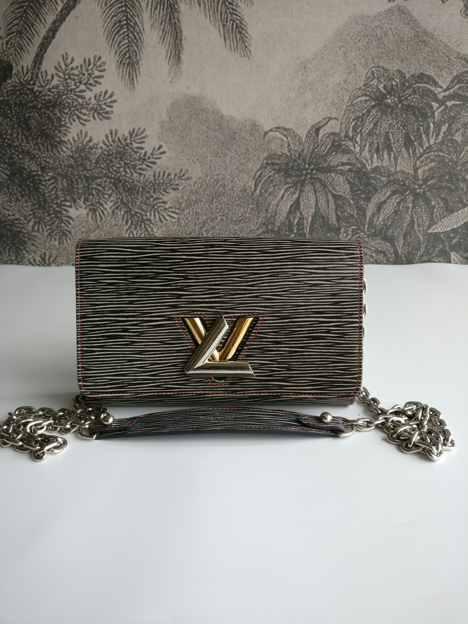 Louis Vuitton Epi Twist Denim Chain Wallet