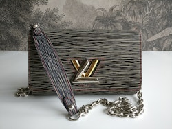Louis Vuitton Epi Twist Denim Chain Wallet