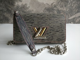 Louis Vuitton Epi Twist Denim Chain Wallet