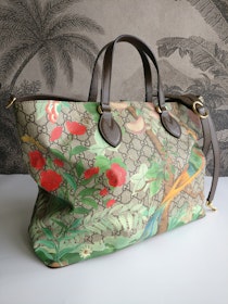 Gucci Soft GG Supreme Tian Floral Tote