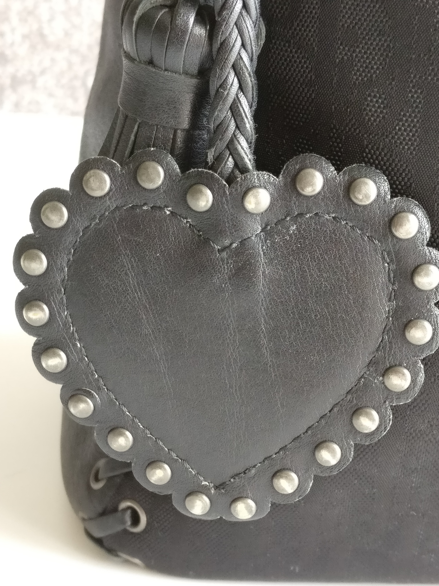 Dior Diorissimo Heart Charm nylon Ethnic Hobo