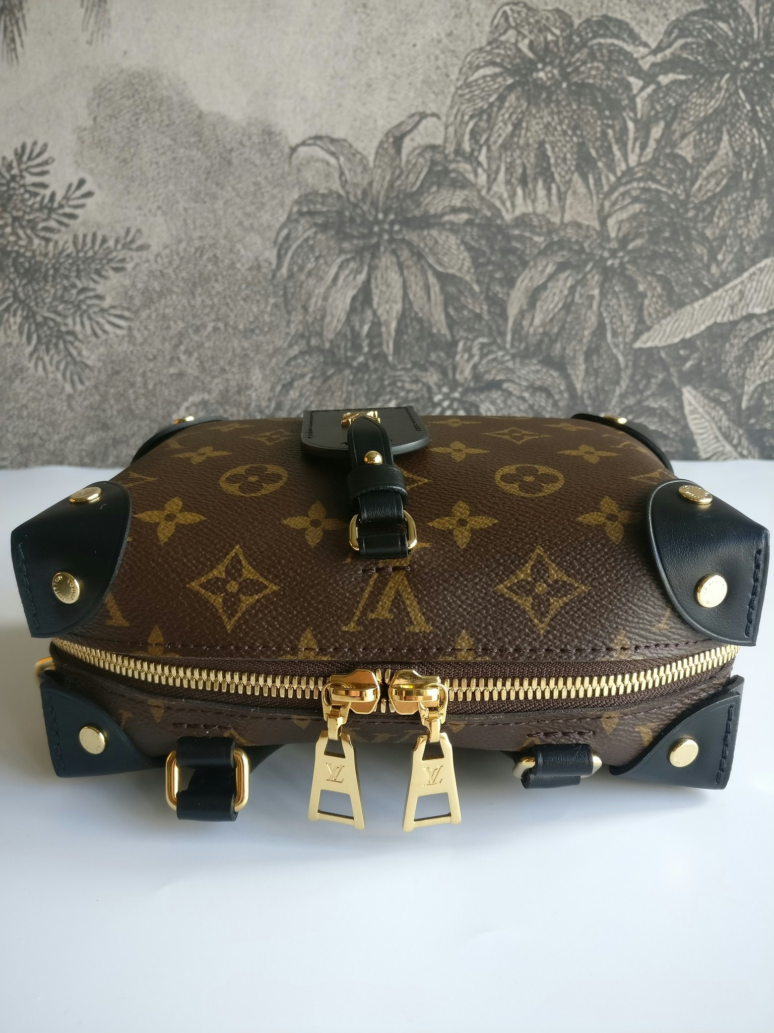 Louis Vuitton Petite Malle Souple Monogram Empreinte Black in Leather with  Gold-tone - GB