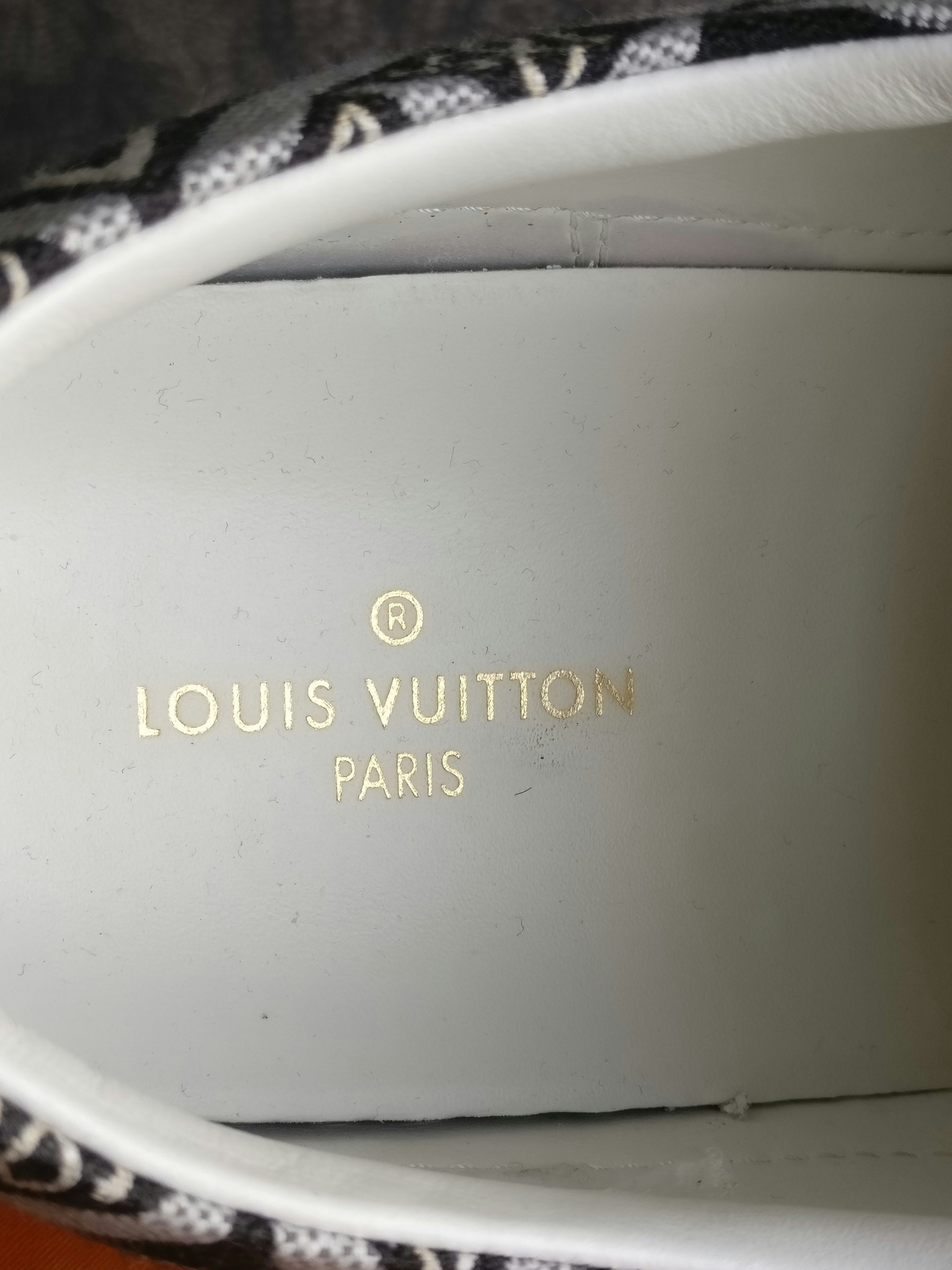 LOUIS VUITTON Jacquard Since 1854 Stellar Sneakers 37.5 Bordeaux 954347