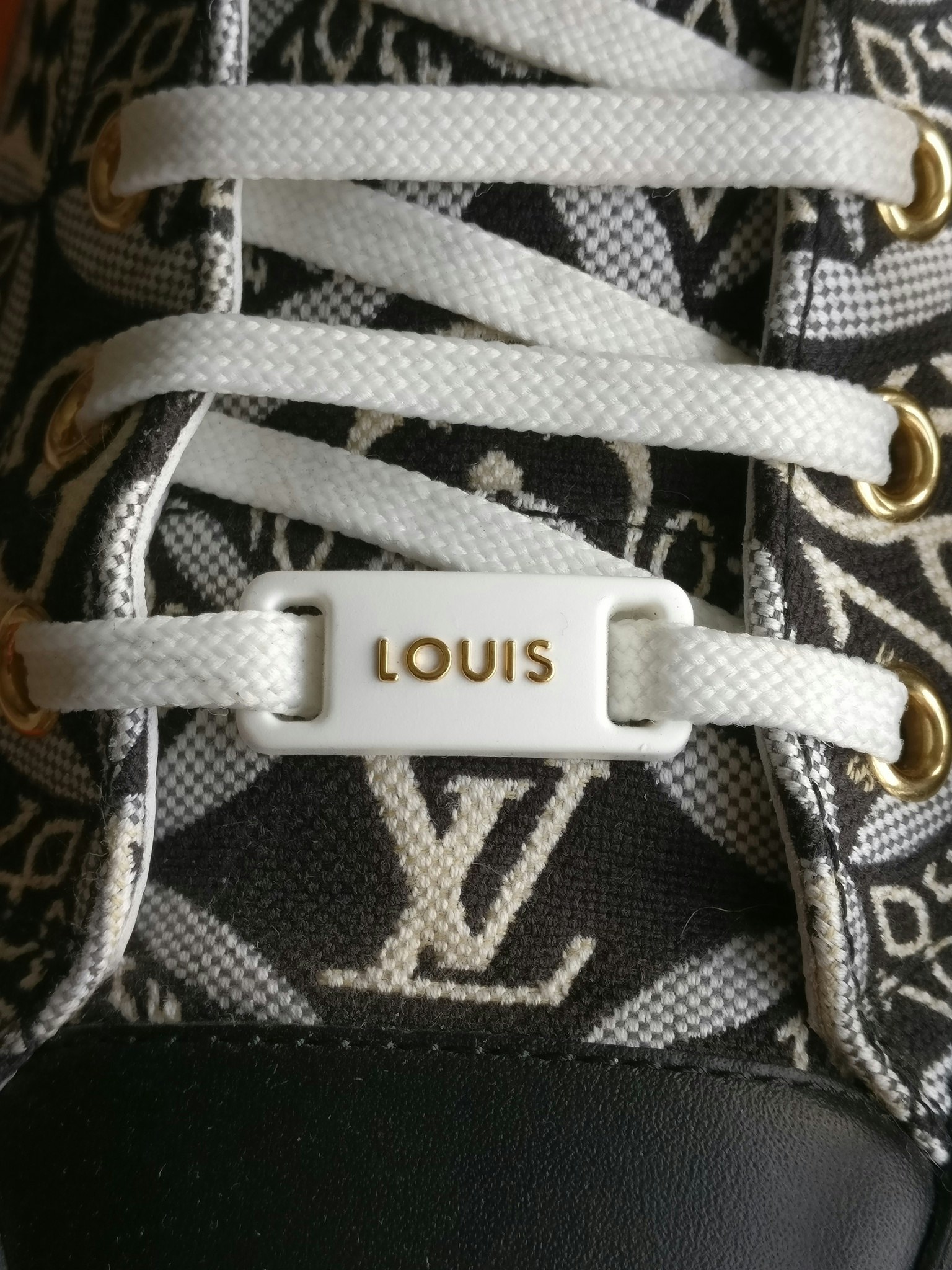 Louis Vuitton Since 1854 Stellar Leather Sneaker Grey