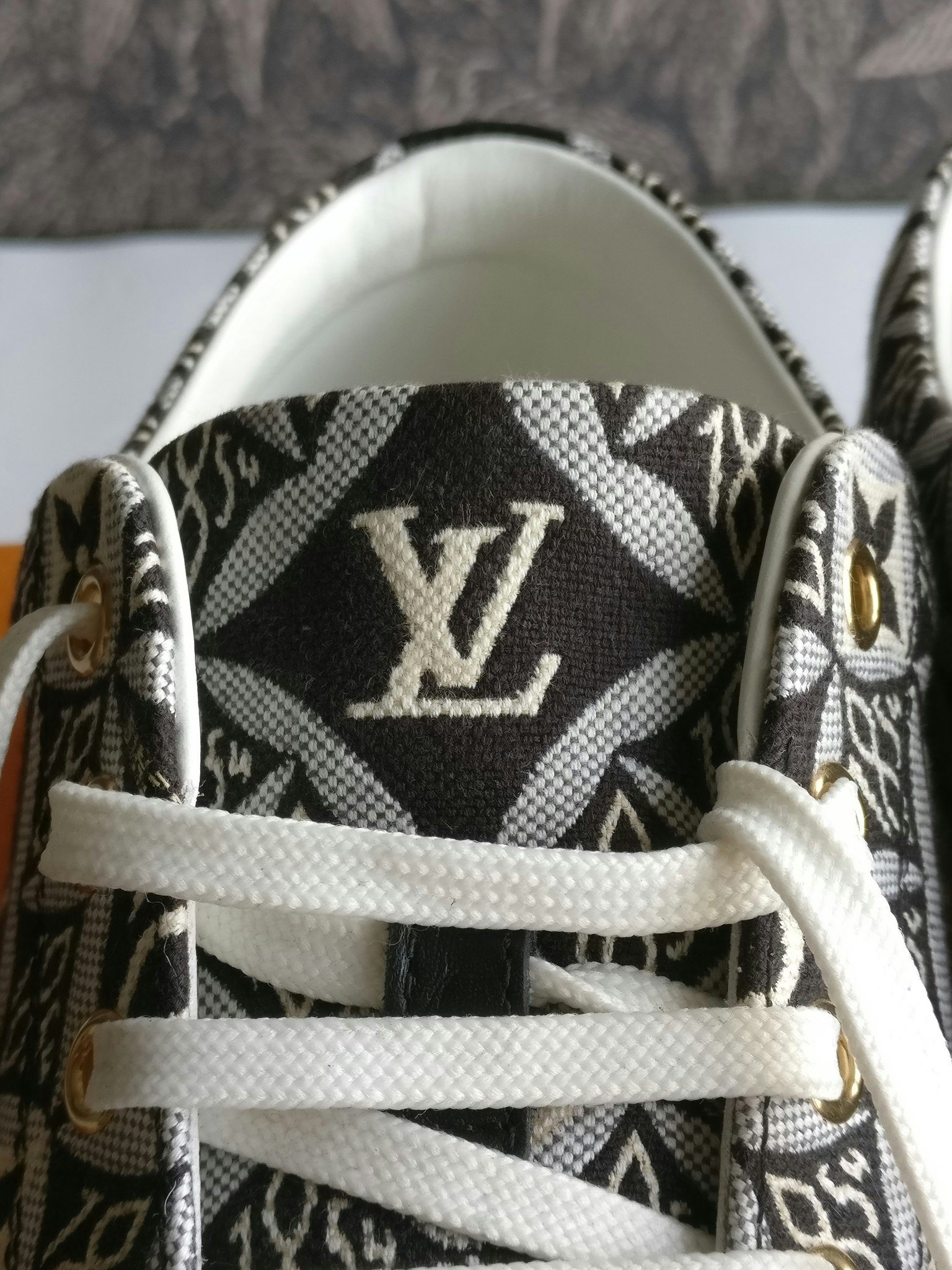 Louis Vuitton Since 1854 Stellar Leather Sneaker Grey