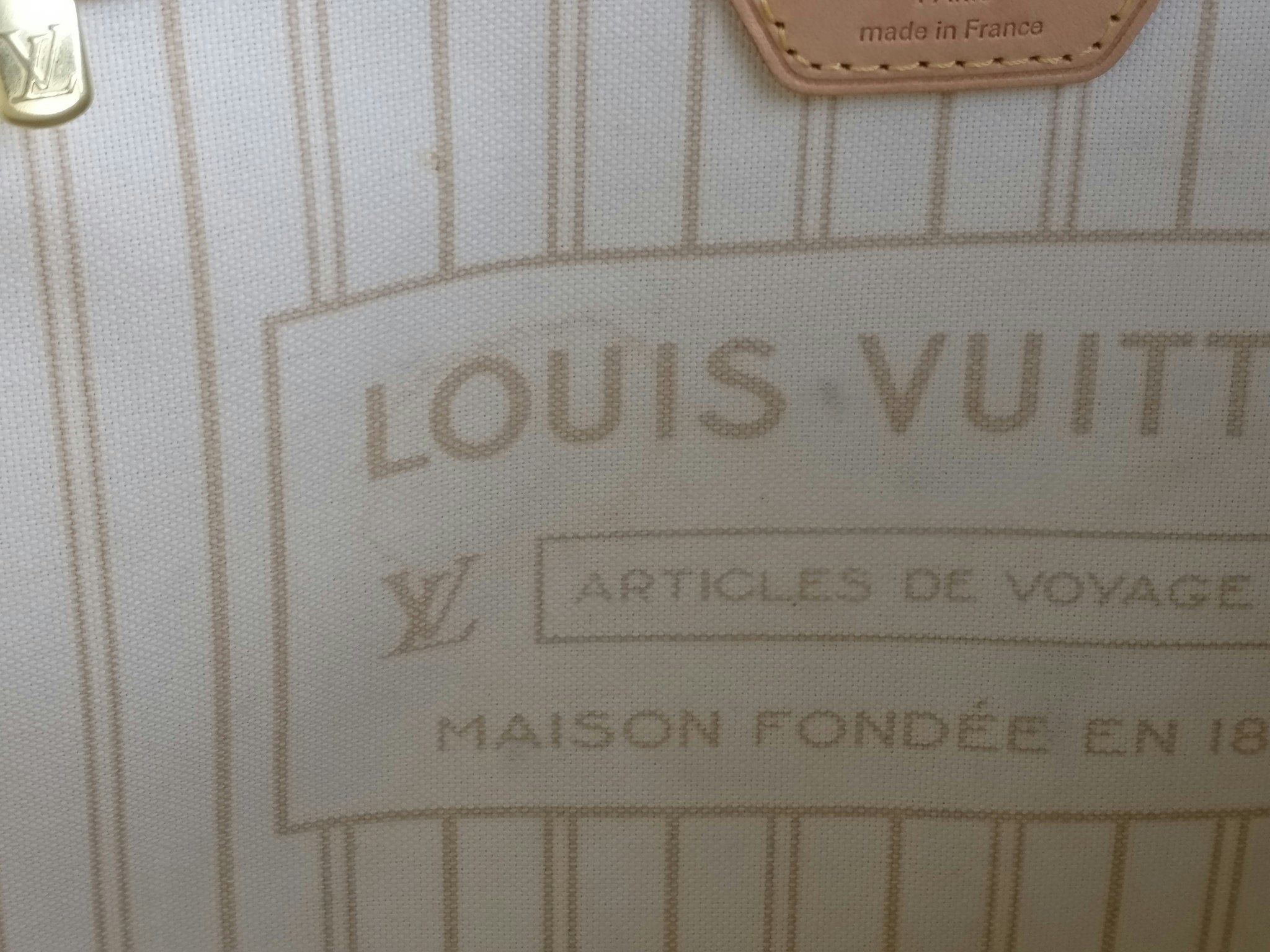 Louis Vuitton Neverfull MM damier azur