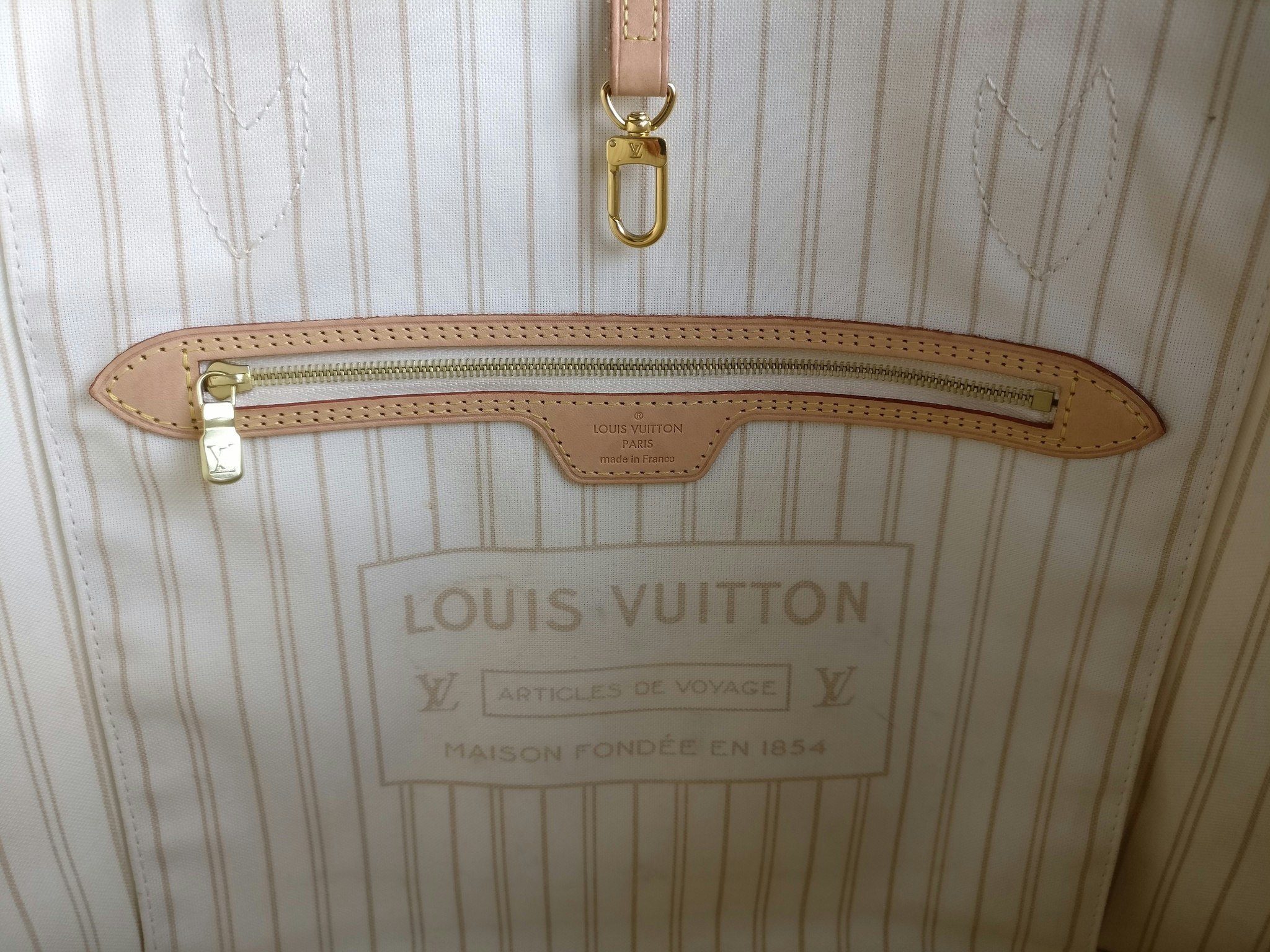 Louis Vuitton Neverfull MM damier azur