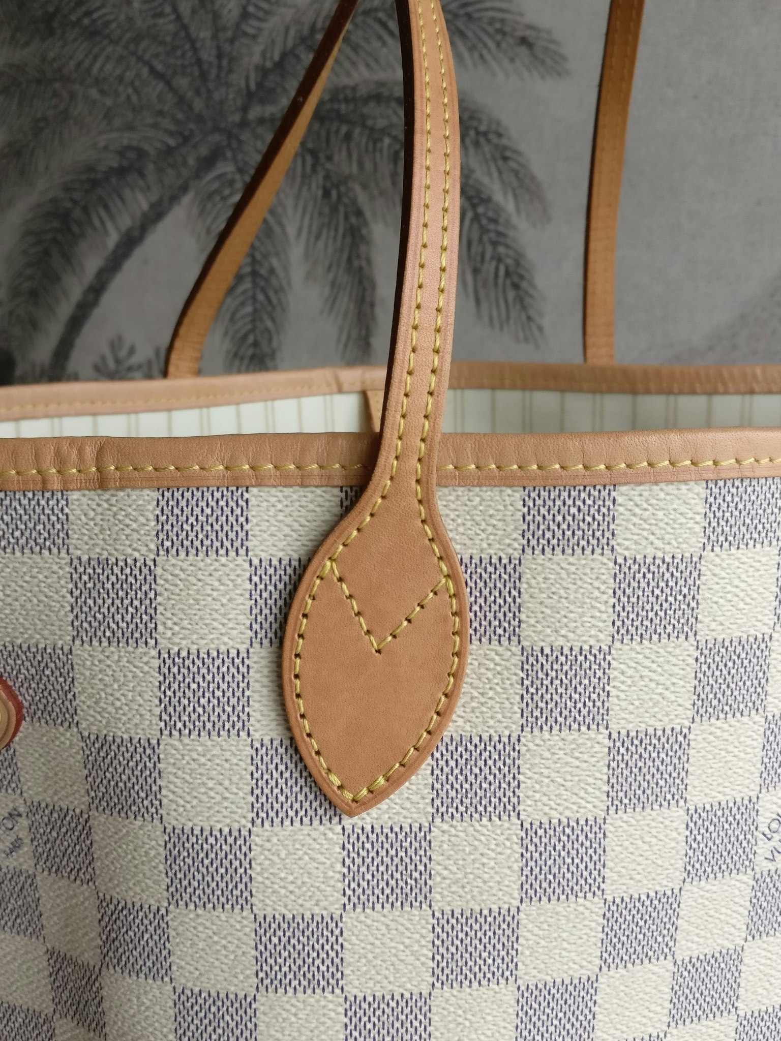 Neverfull MM Damier Azur – Keeks Designer Handbags
