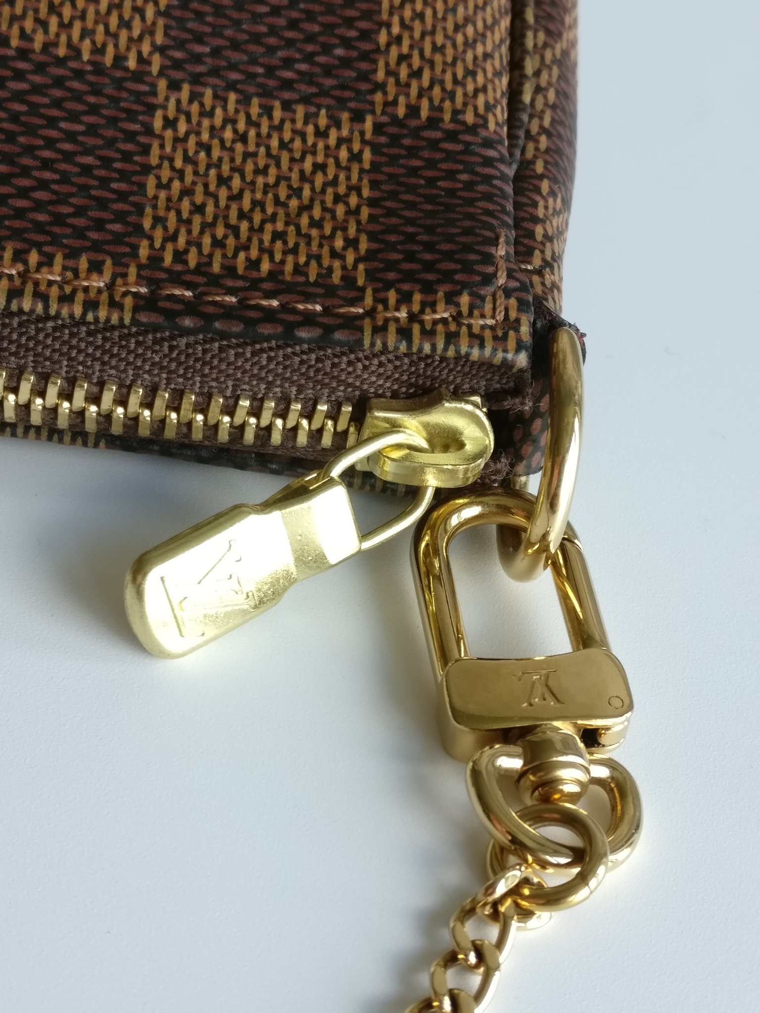 Louis Vuitton Mini Pochette Accessories Damier Ebene