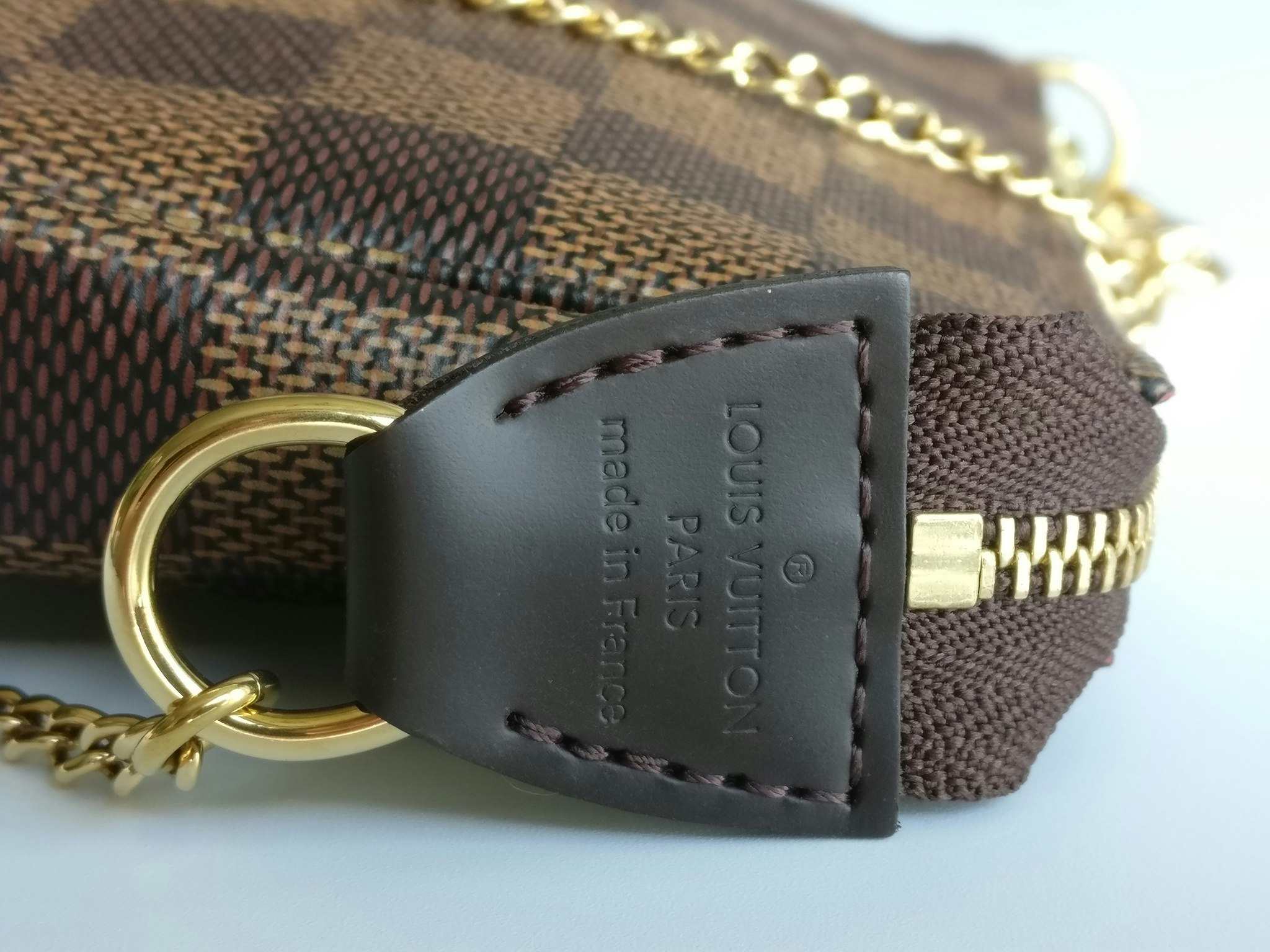 Louis Vuitton Mini Pochette Accessories Damier Ebene