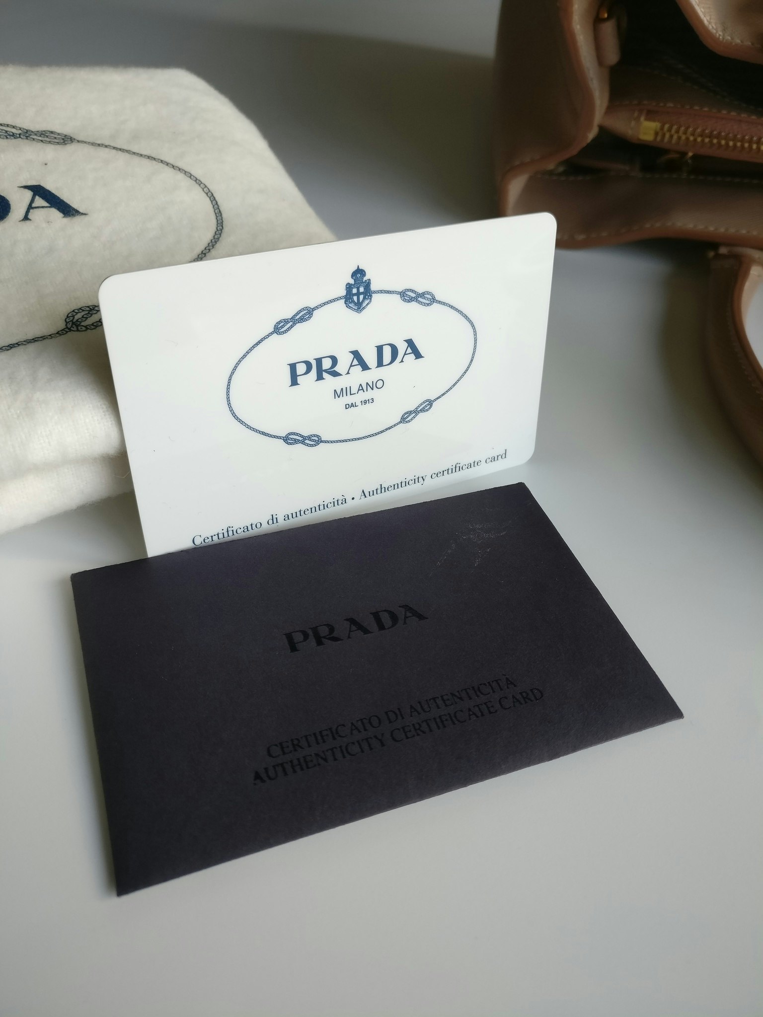 Prada L Saffiano Lux Cammeo