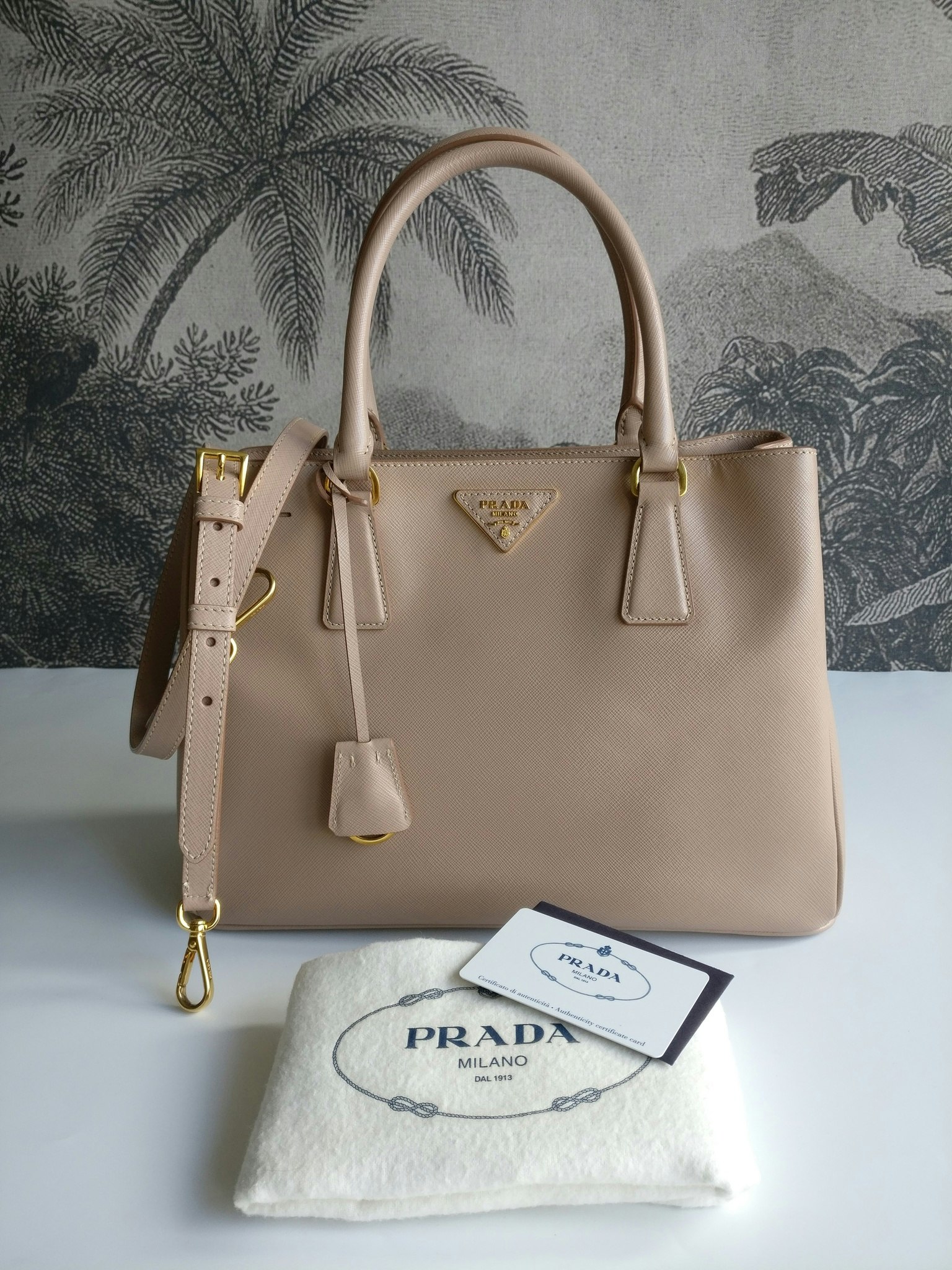 Prada L Saffiano Lux Cammeo