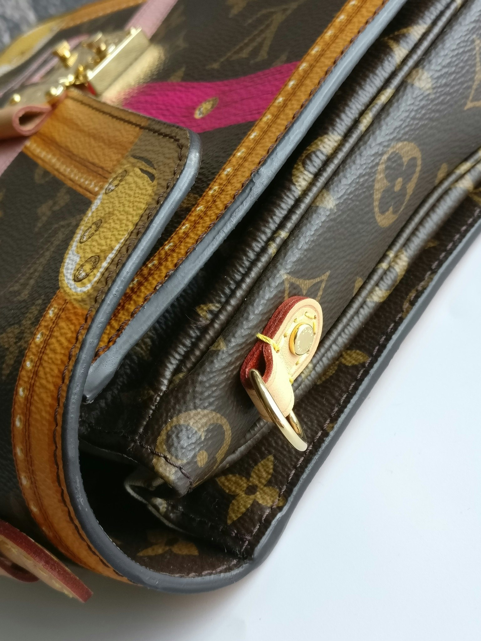 Louis Vuitton Summer Trunk Metis Pochette Monogram Canvas Crossbody Bag Brown