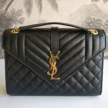 Saint Laurent Envelope Medium Grain de poudre