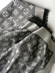 Louis Vuitton Black Denim Shawl