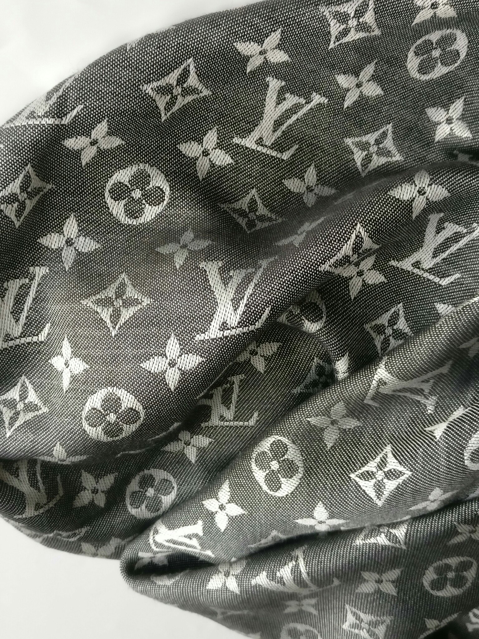 Louis Vuitton Black Denim Shawl