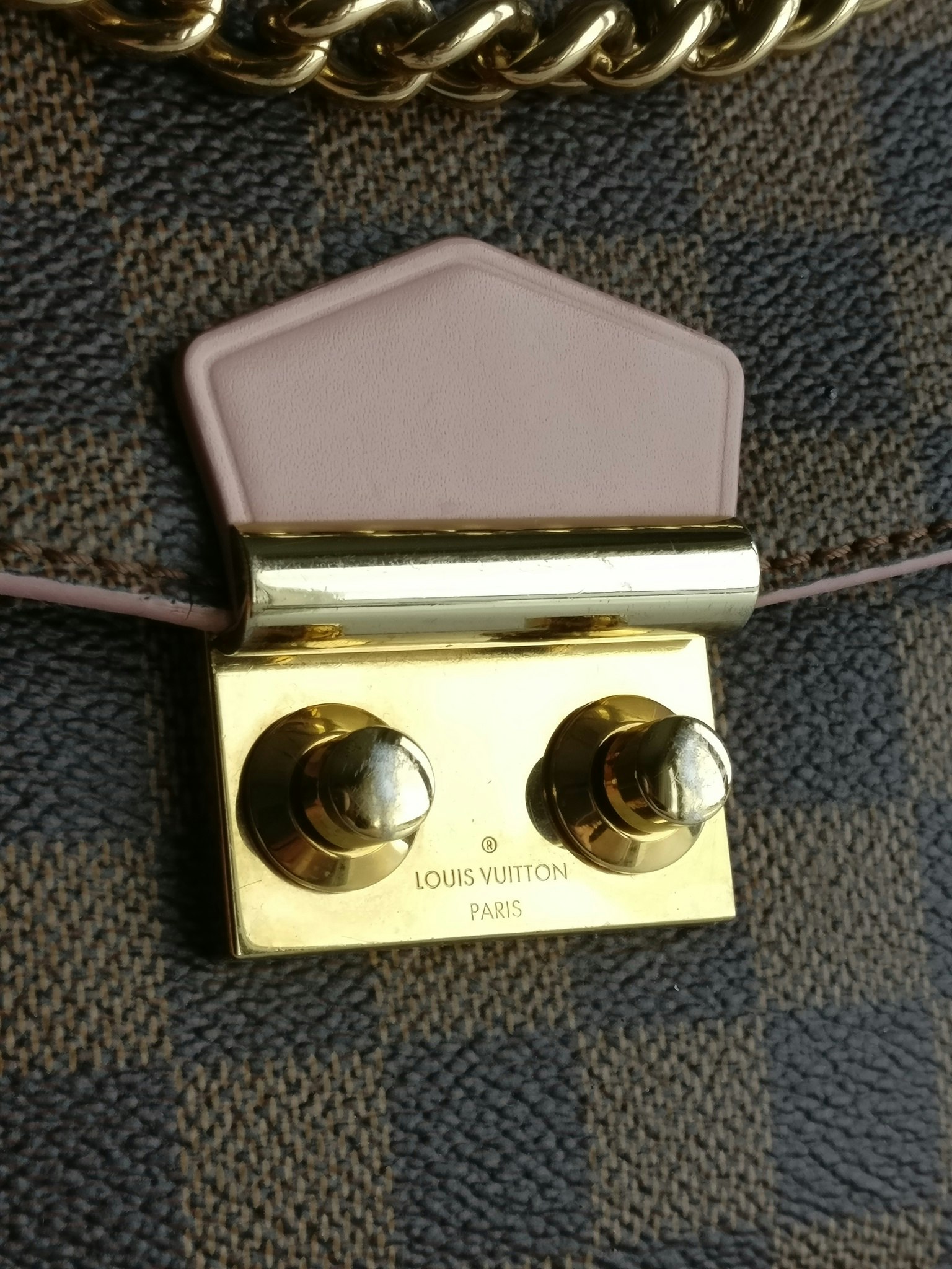 Louis Vuitton Caissa Clutch damier ebene