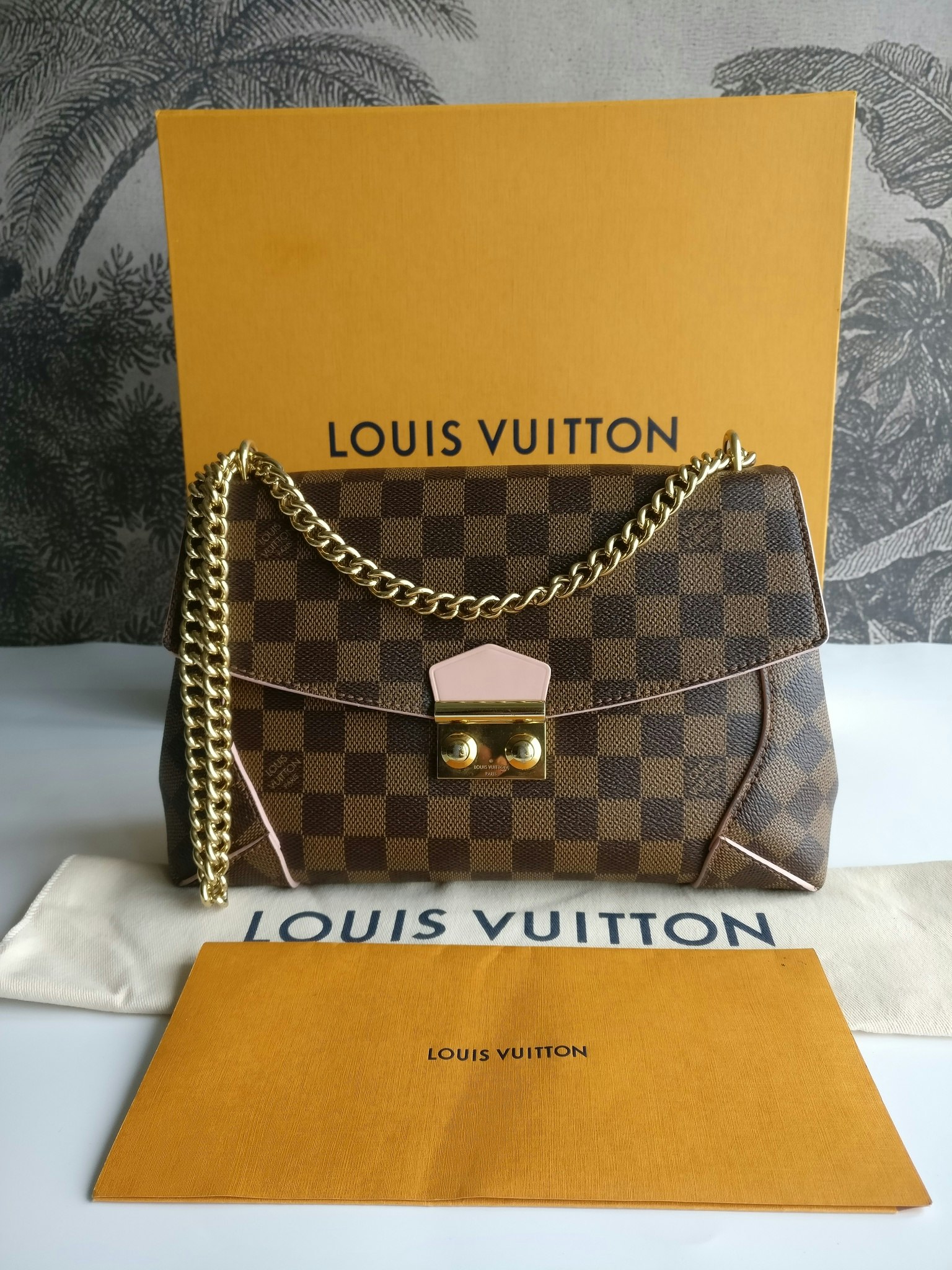 Louis Vuitton Caissa Clutch damier ebene