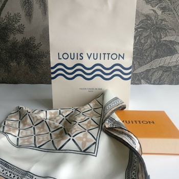 Louis Vuitton Flower Tile Silk Square 90