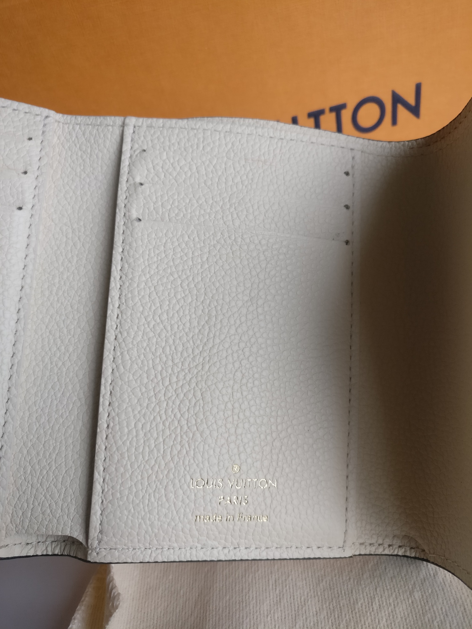 Louis Vuitton Victorine Wallet Empreinte Creme
