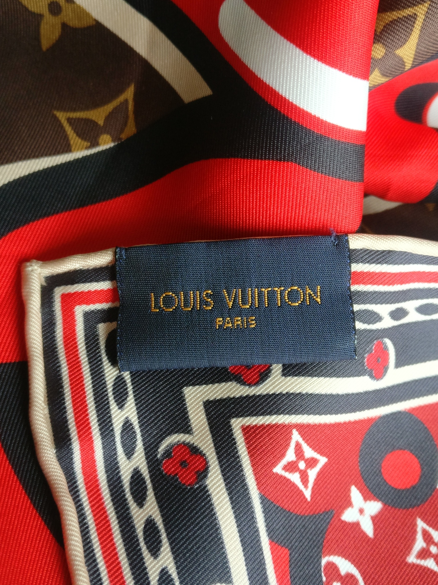 Louis Vuitton Street Monogram Silk Square