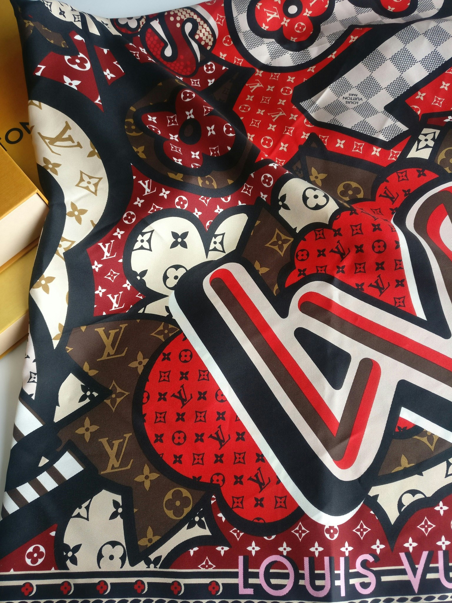 Louis Vuitton Street Monogram Silk Square