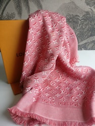 Louis Vuitton Umbra Monogram Shawl Rouge