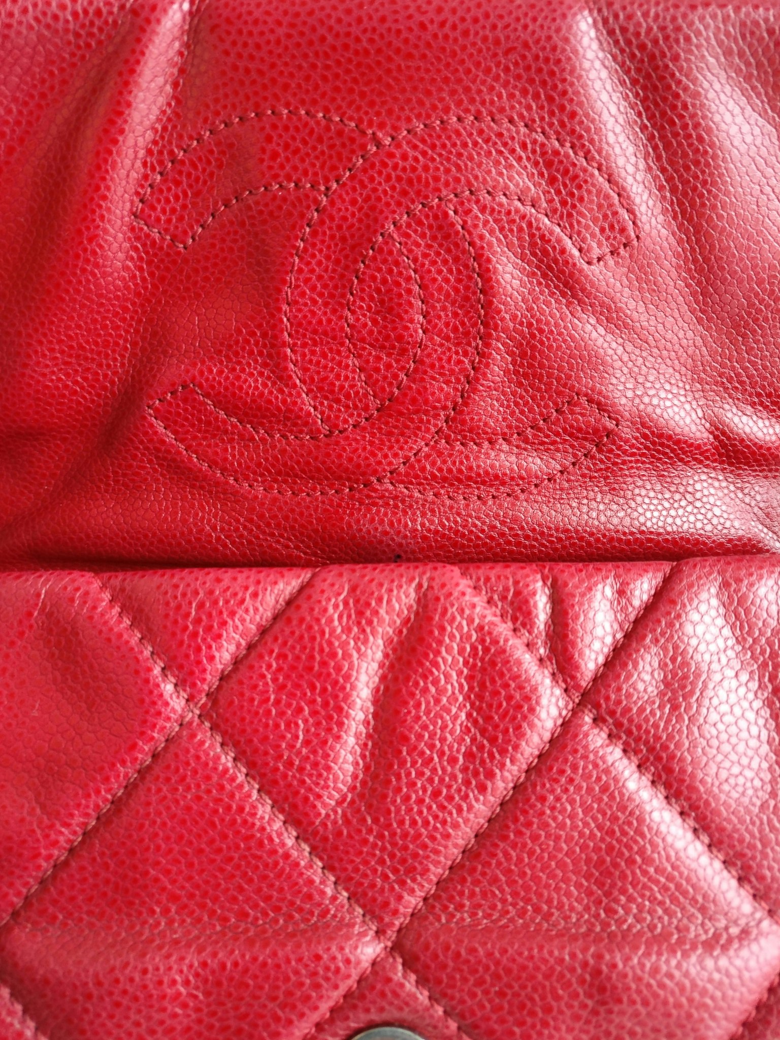 Chanel Quilted Caviar Nature Flap