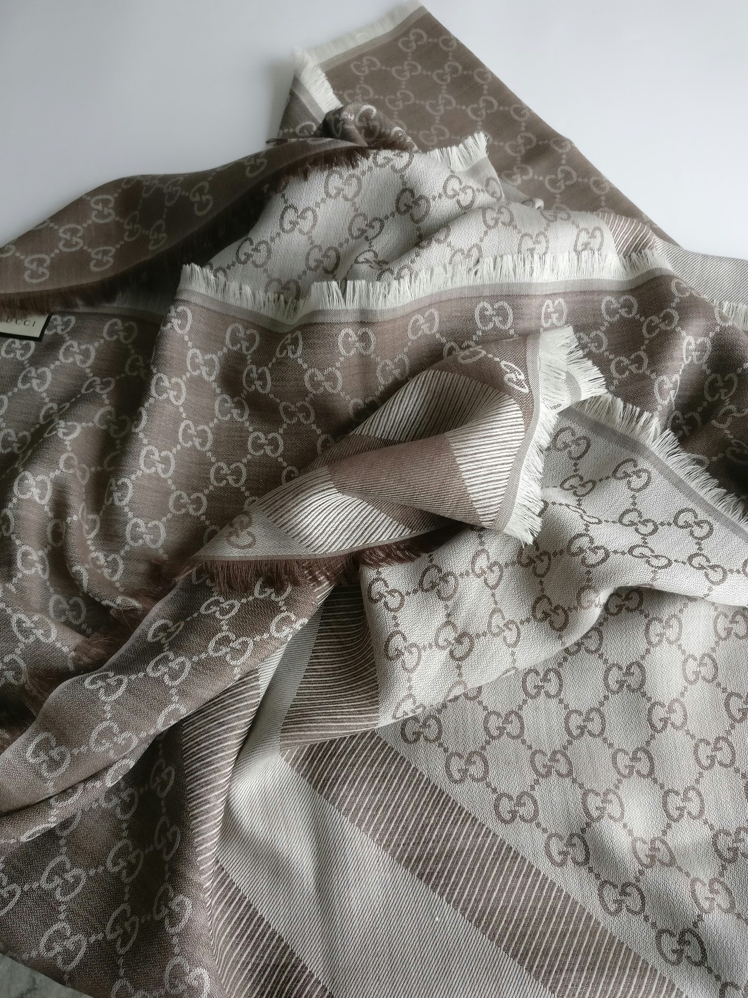 Gucci GG Wool / Silk shawl