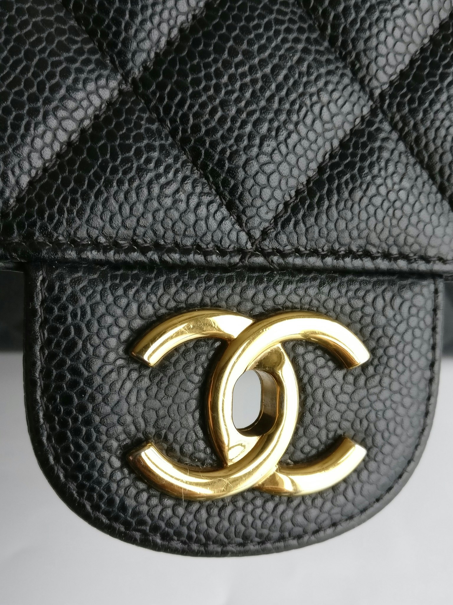 Chanel Maxi Double Flap black caviar